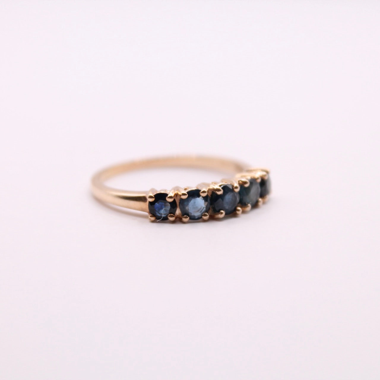 Sapphire Row Ring