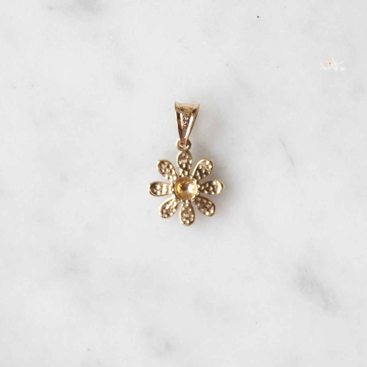 Enamel Daisy Flower Charm