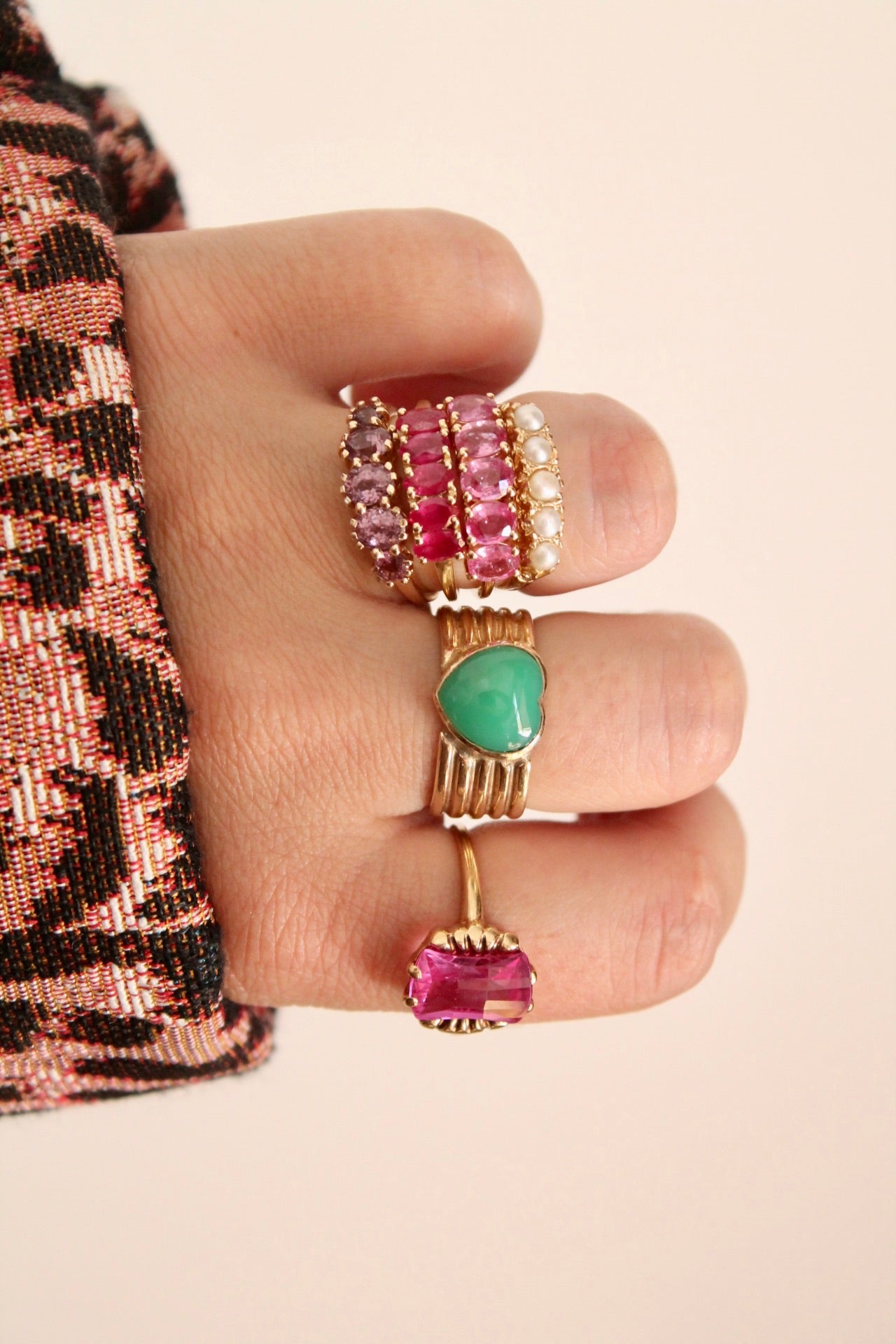 Ruby Row Ring