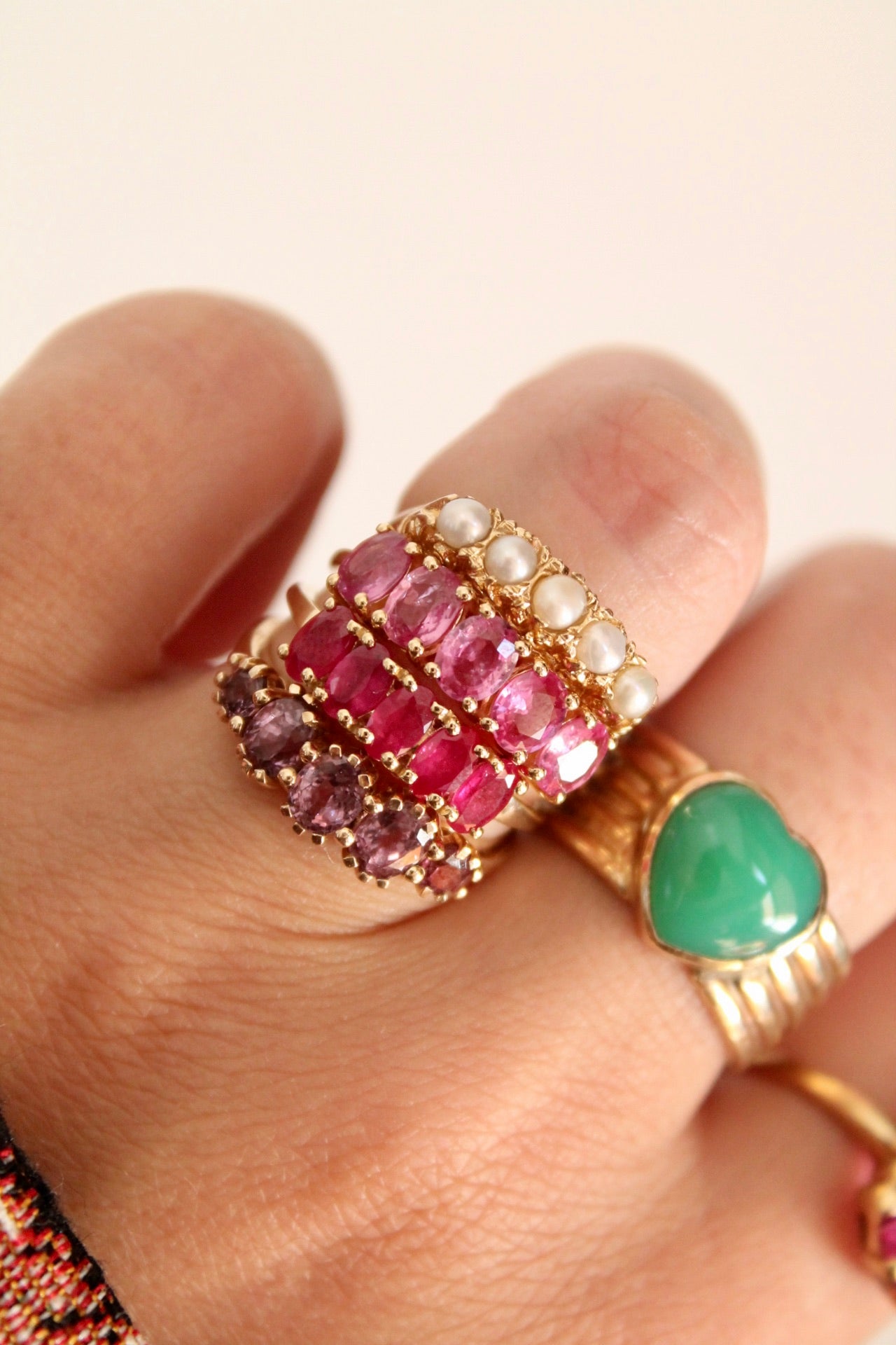 Ruby Row Ring