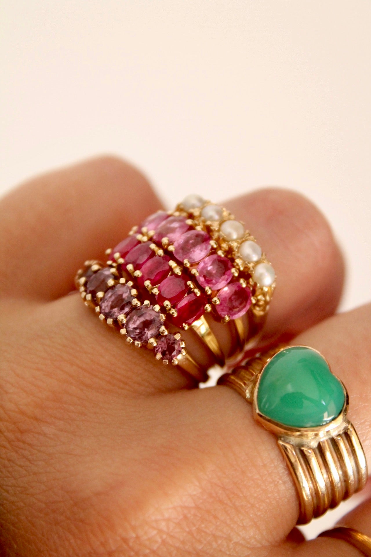 Ruby Row Ring