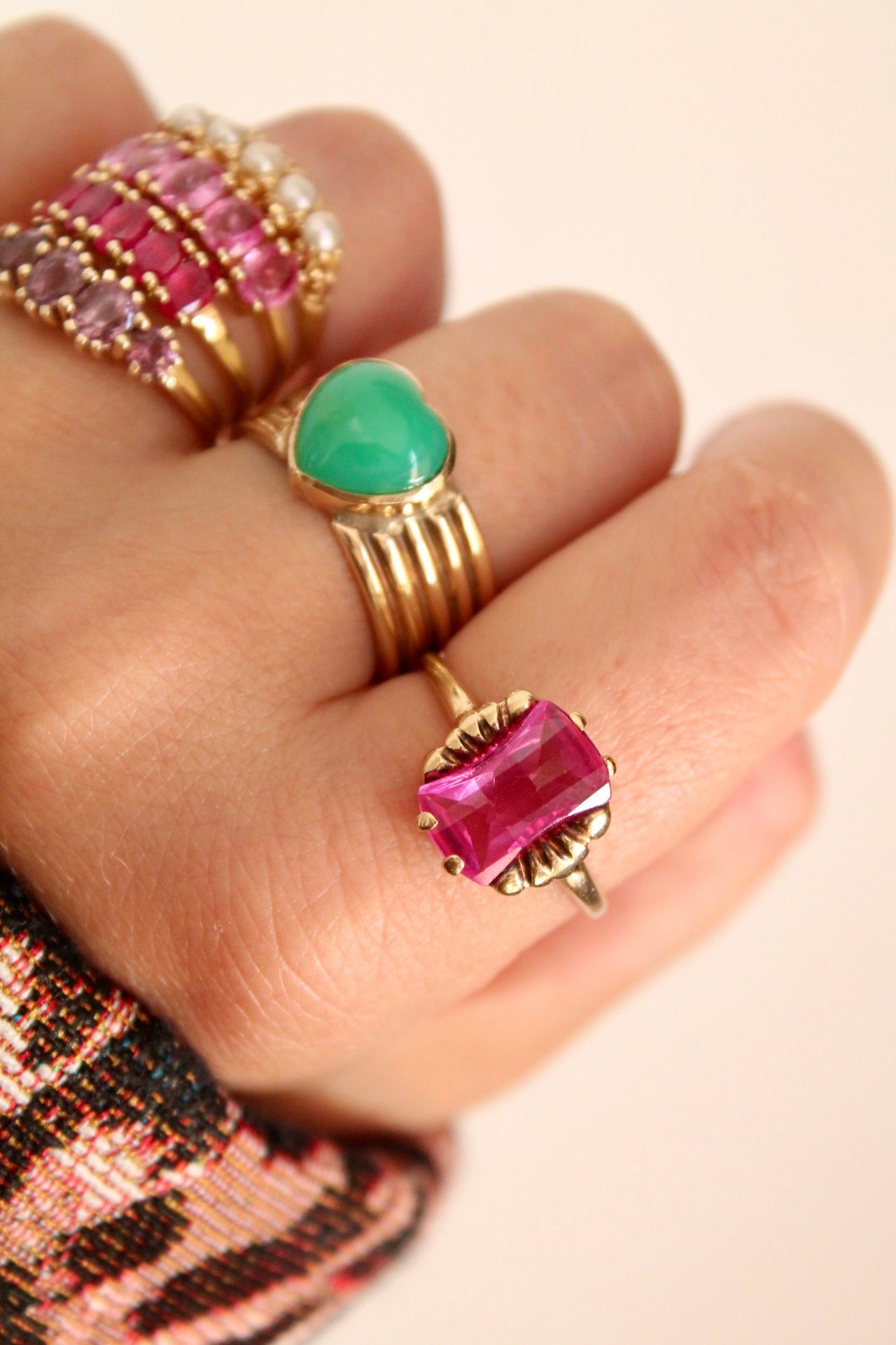 Pink Sapphire Statement Ring