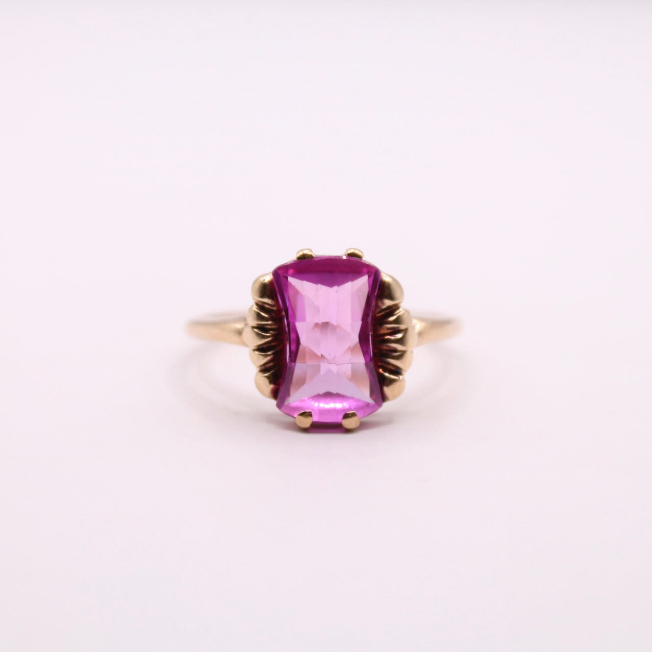 Pink Sapphire Statement Ring