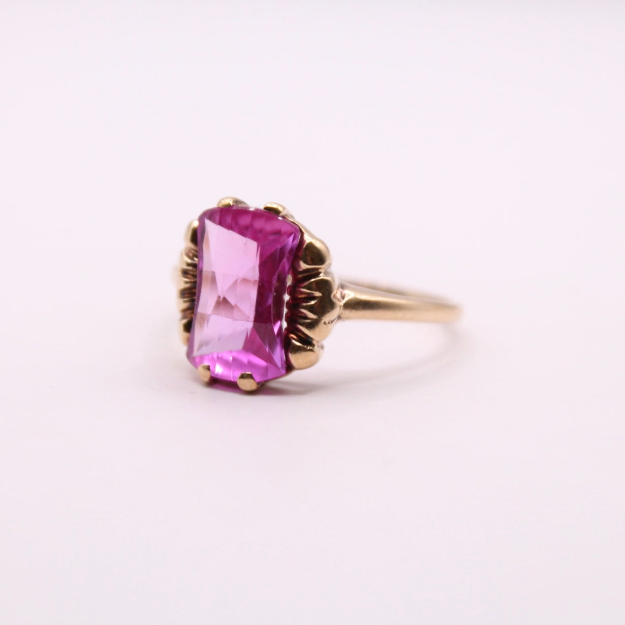 Pink Sapphire Statement Ring