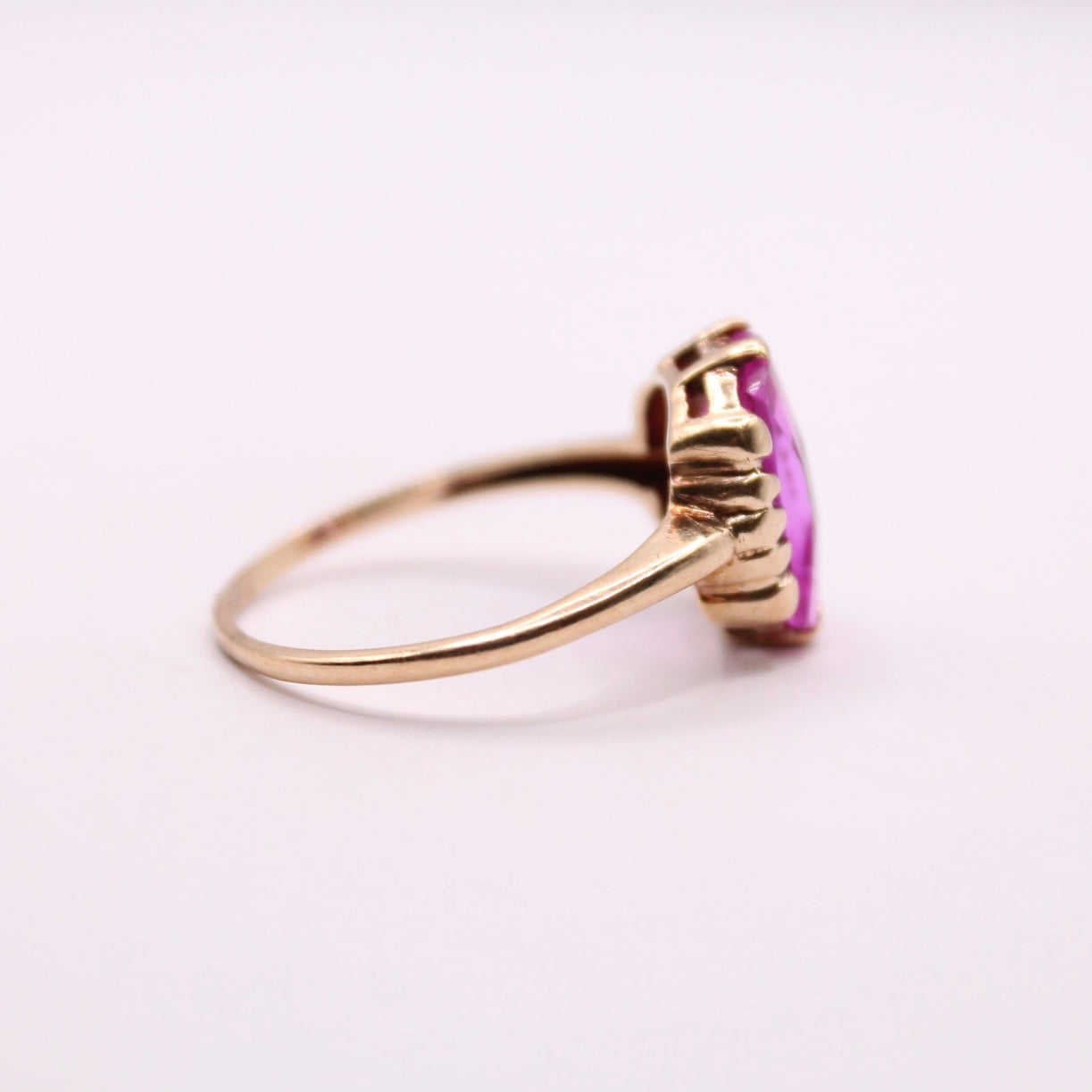 Pink Sapphire Statement Ring