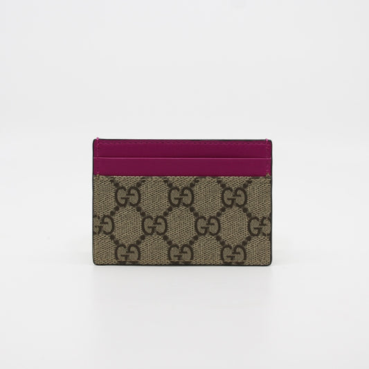Gucci GG Supreme/Canvas Card Holder