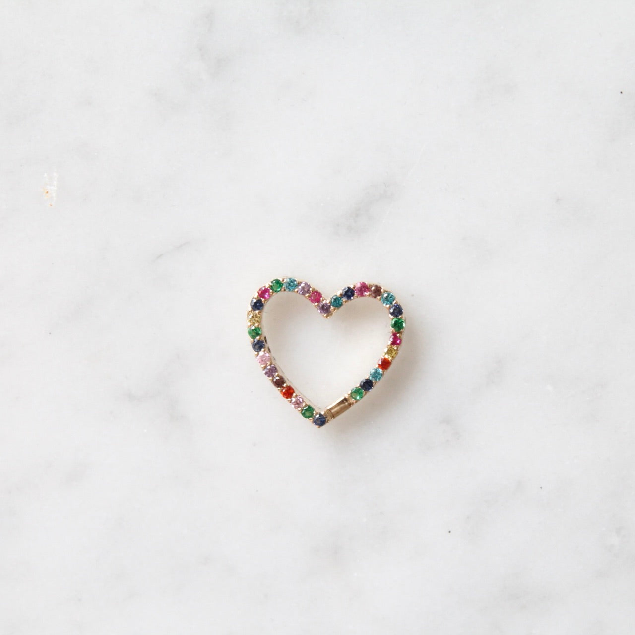 Multi Gem Heart Connector