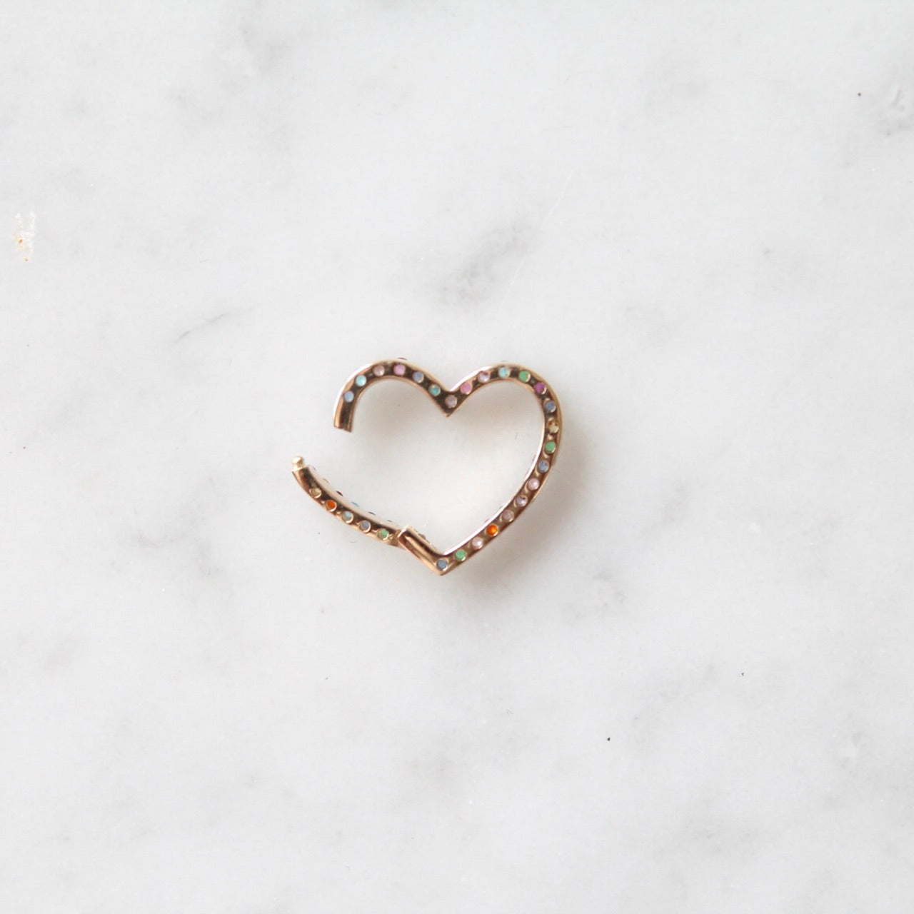 Multi Gem Heart Connector