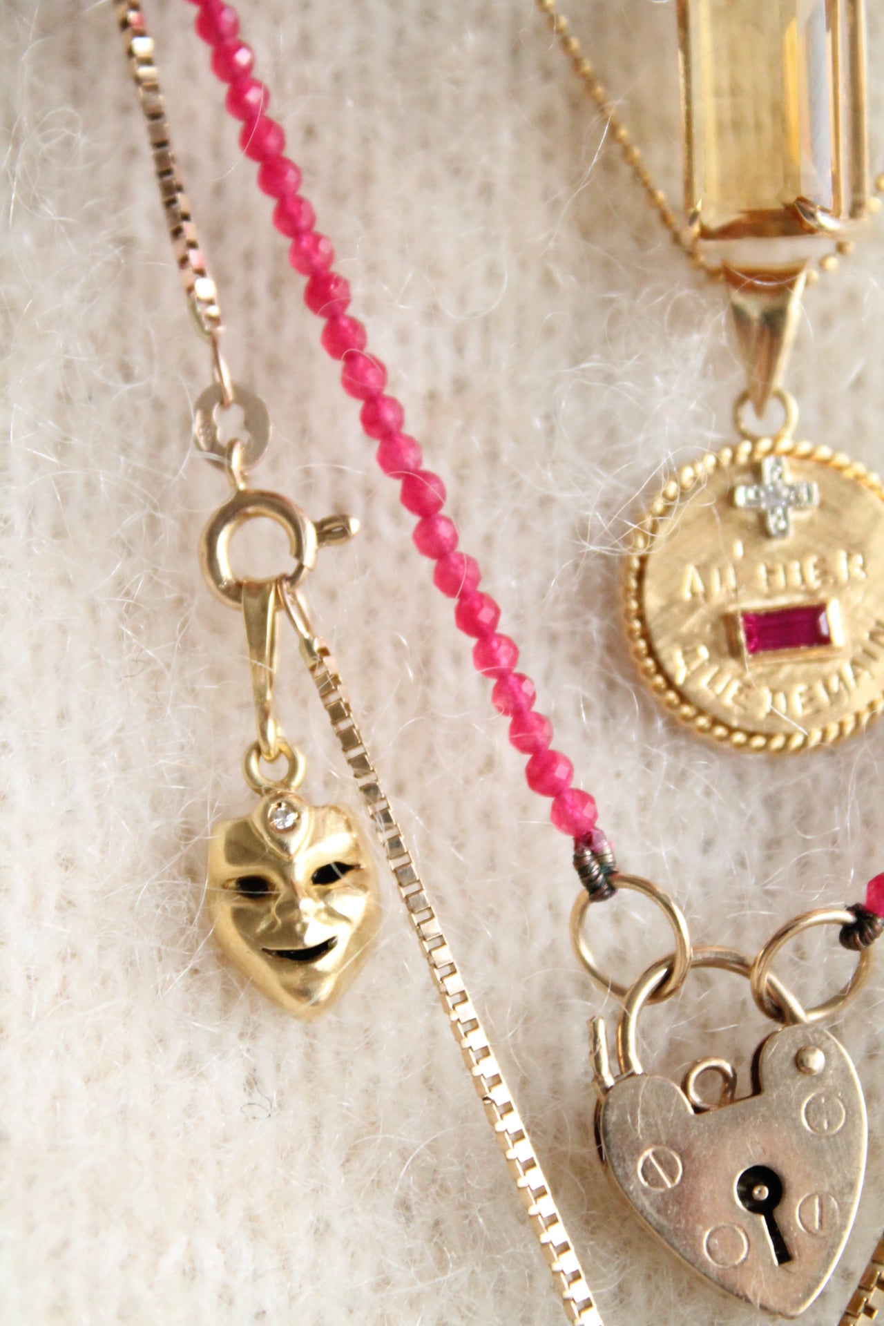 Diamond Mask Charm