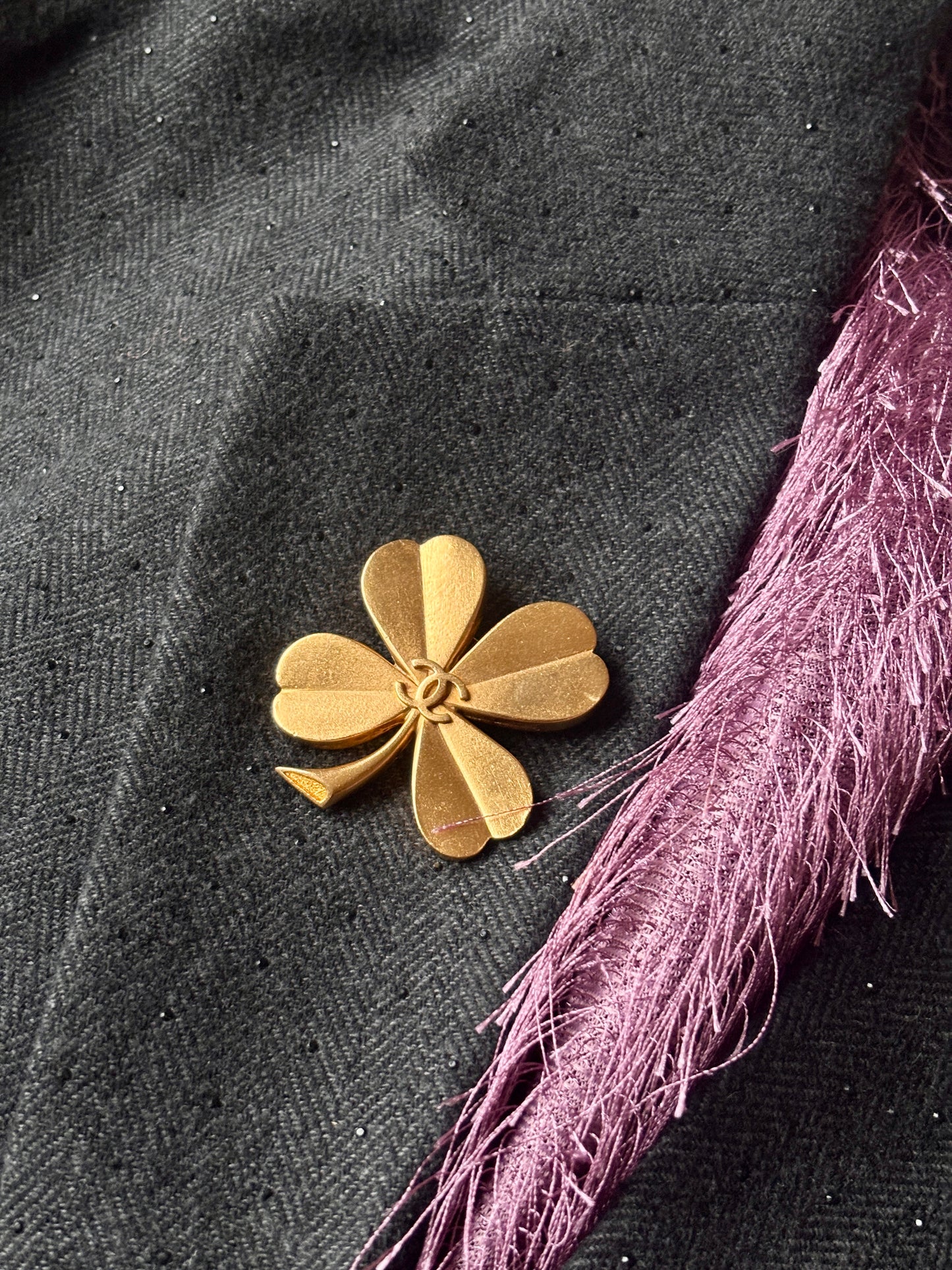 Chanel Lucky Clover Brooch