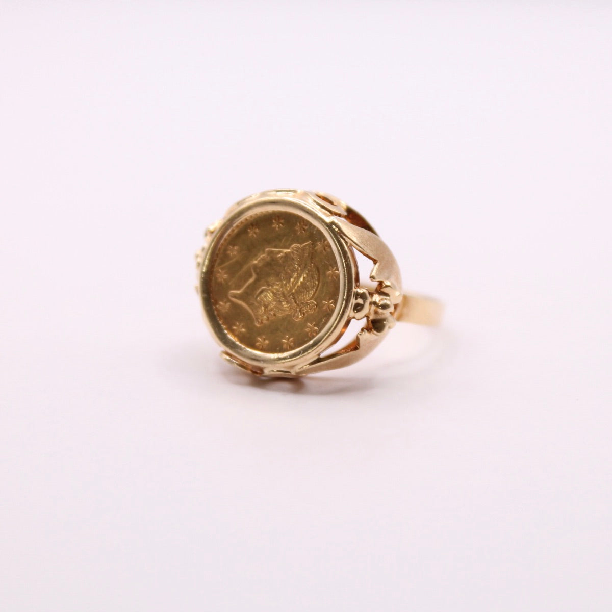 21ct Dollar Coin Ring