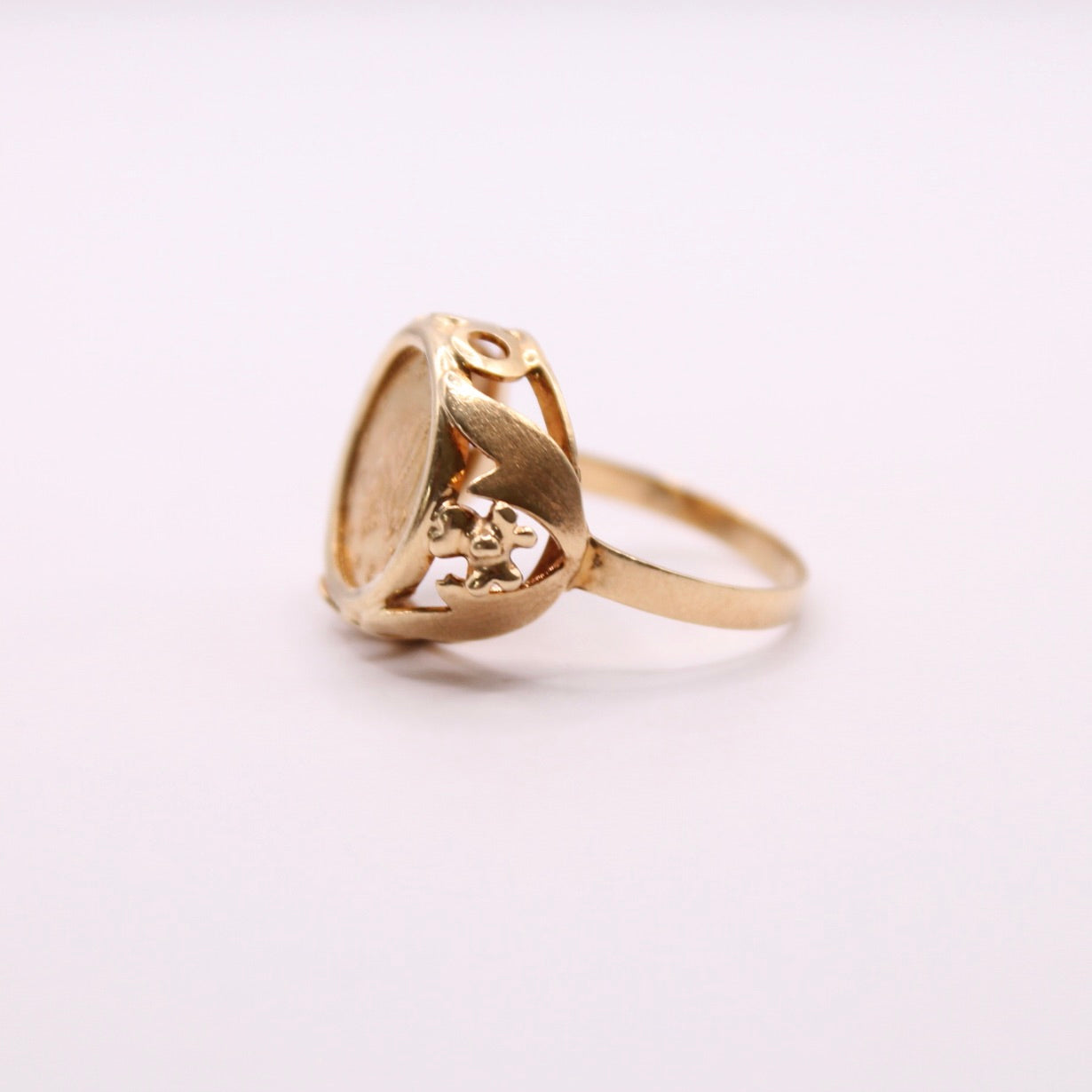 21ct Dollar Coin Ring