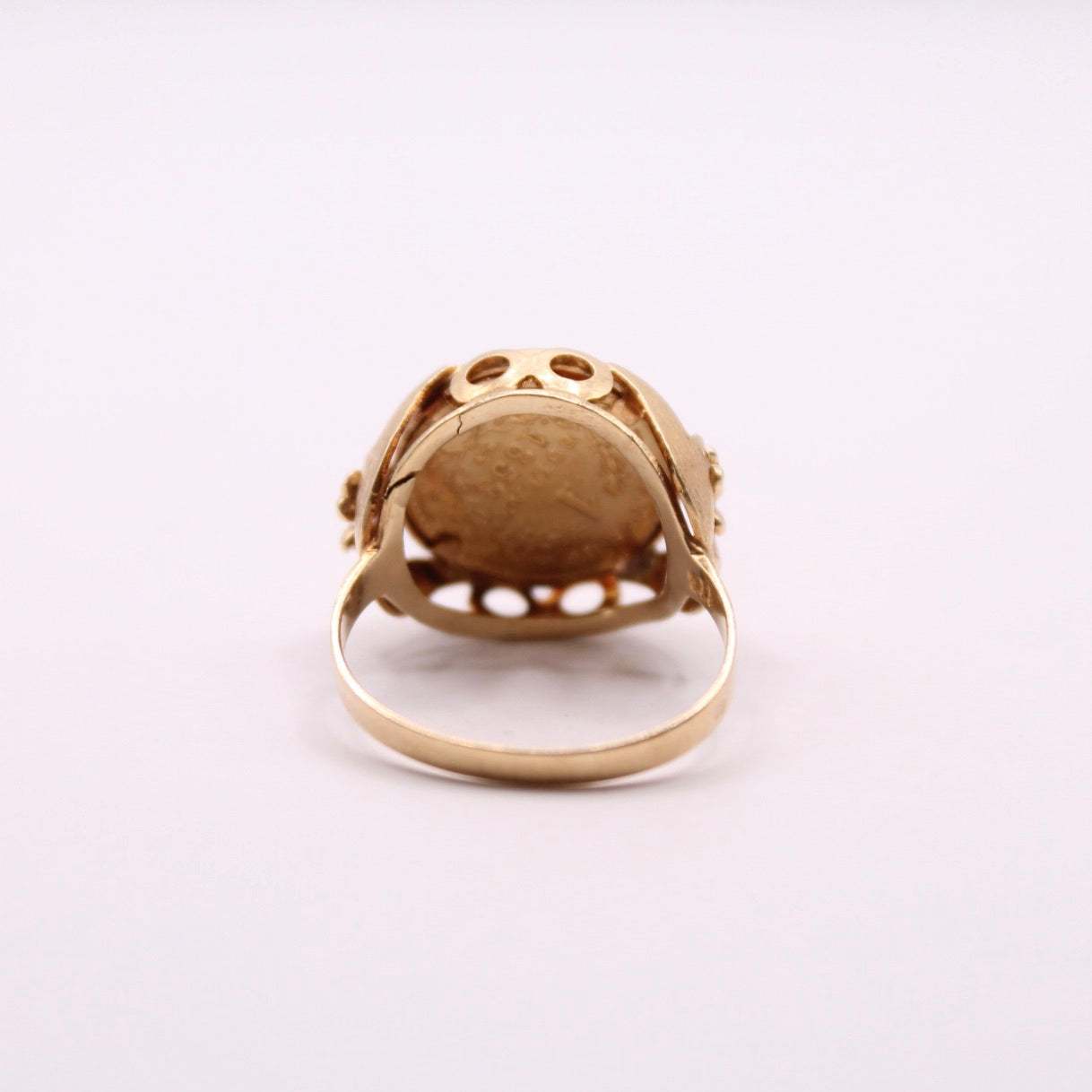 21ct Dollar Coin Ring