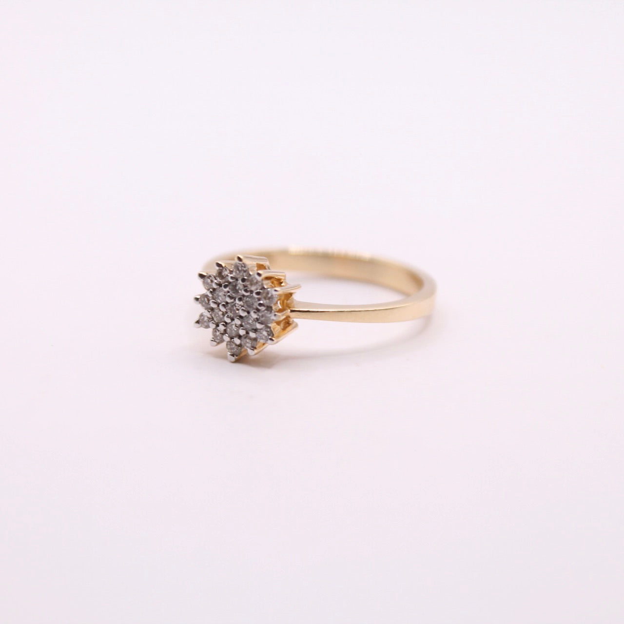 Diamond Cluster Ring