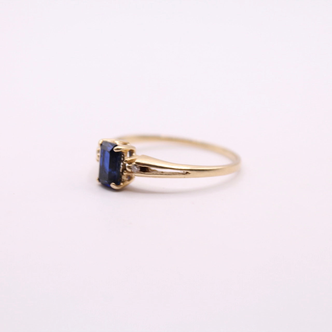 Sapphire & Diamond Cluster Ring