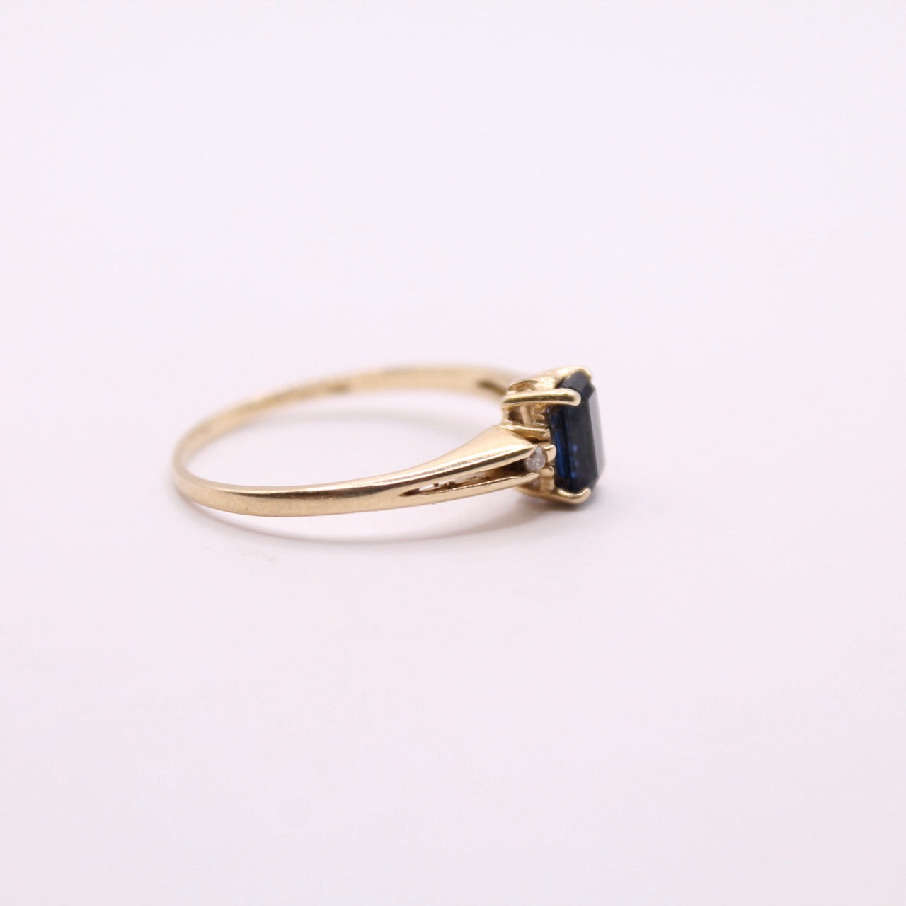 Sapphire & Diamond Cluster Ring
