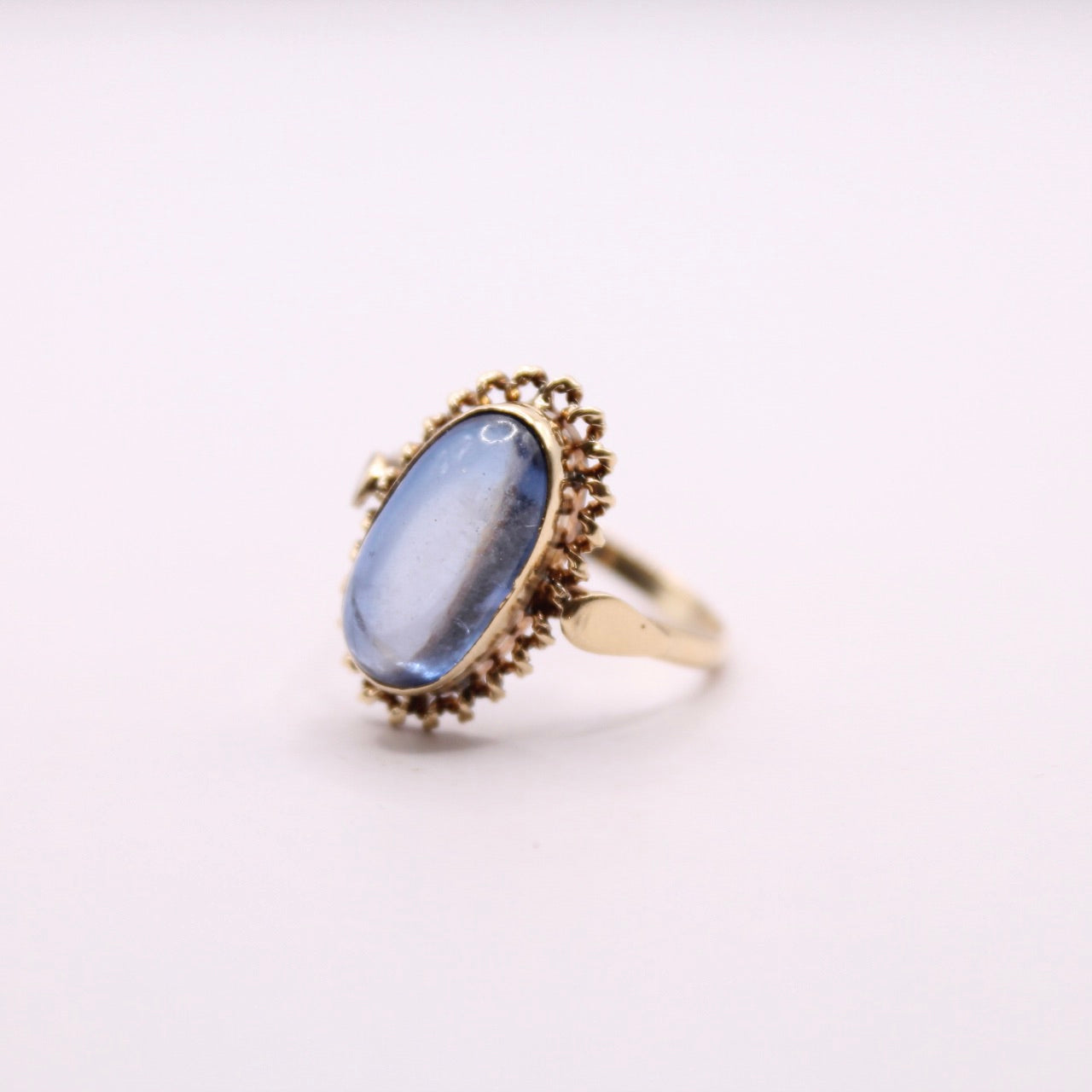Cabochon Cut Sapphire Ring
