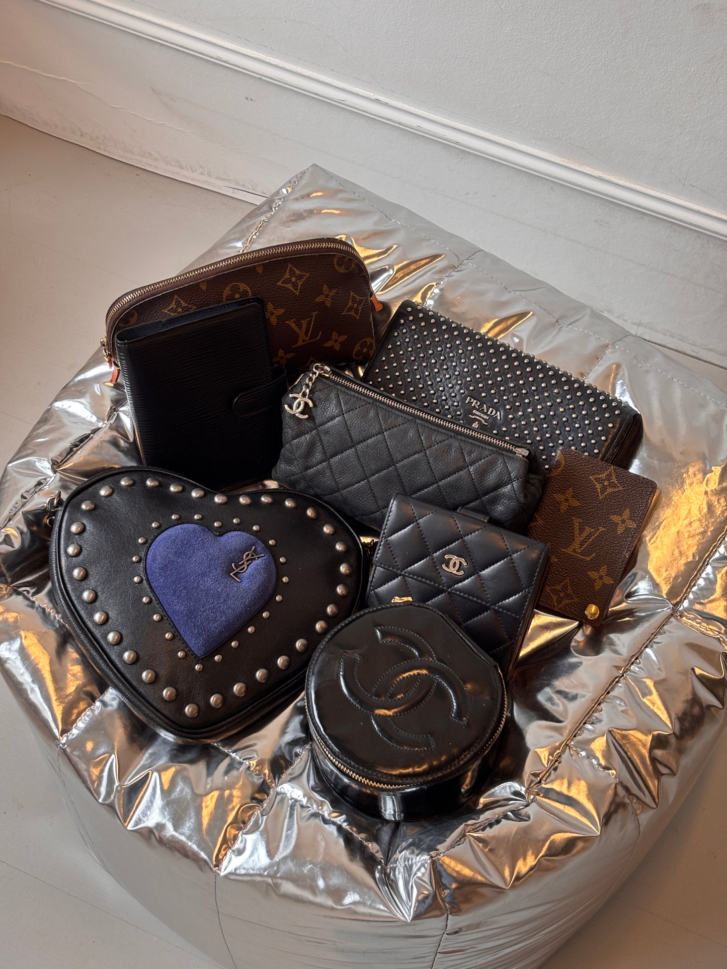 Saint Laurent Heart Clutch Bag
