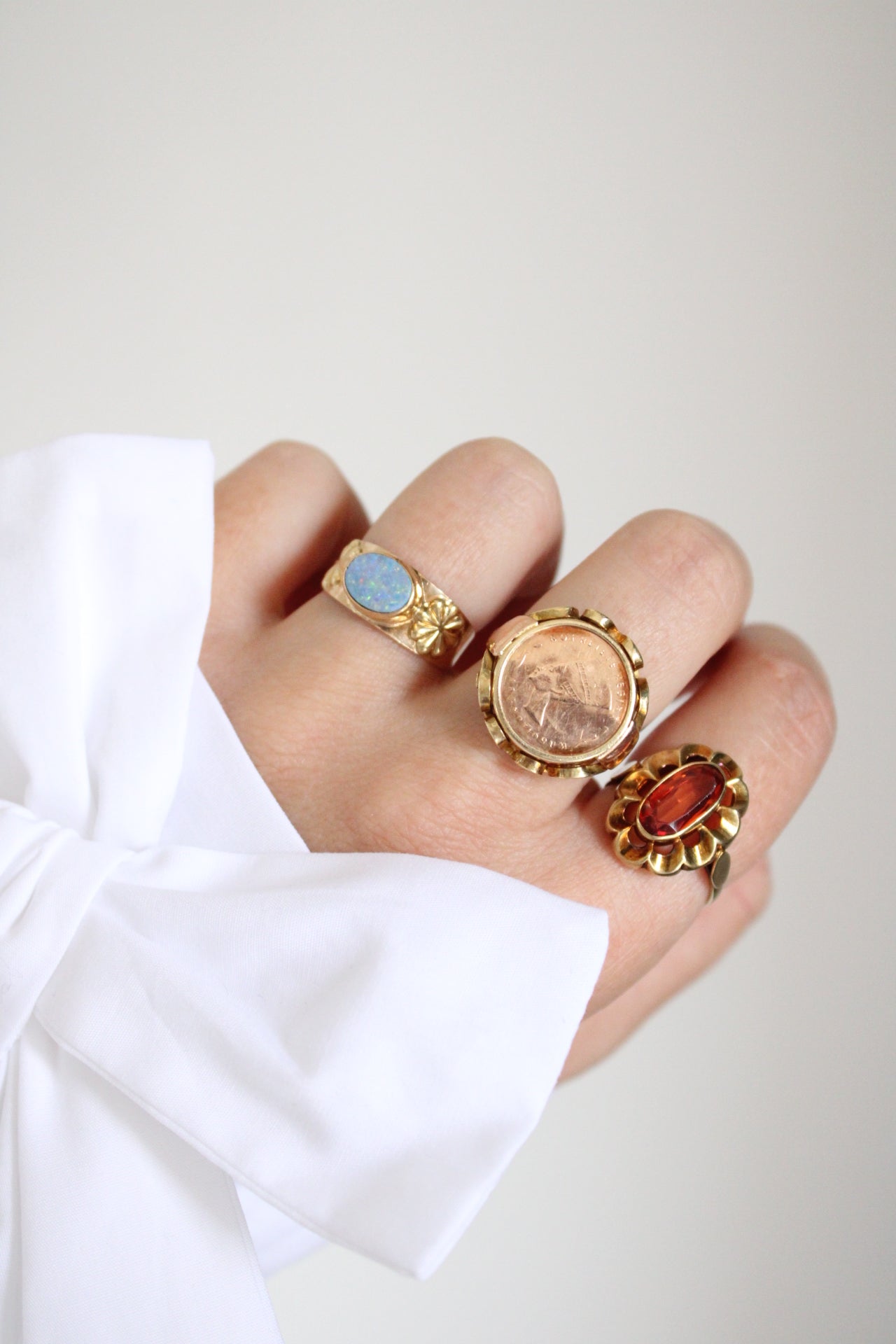 XL Nefertiti Coin Ring