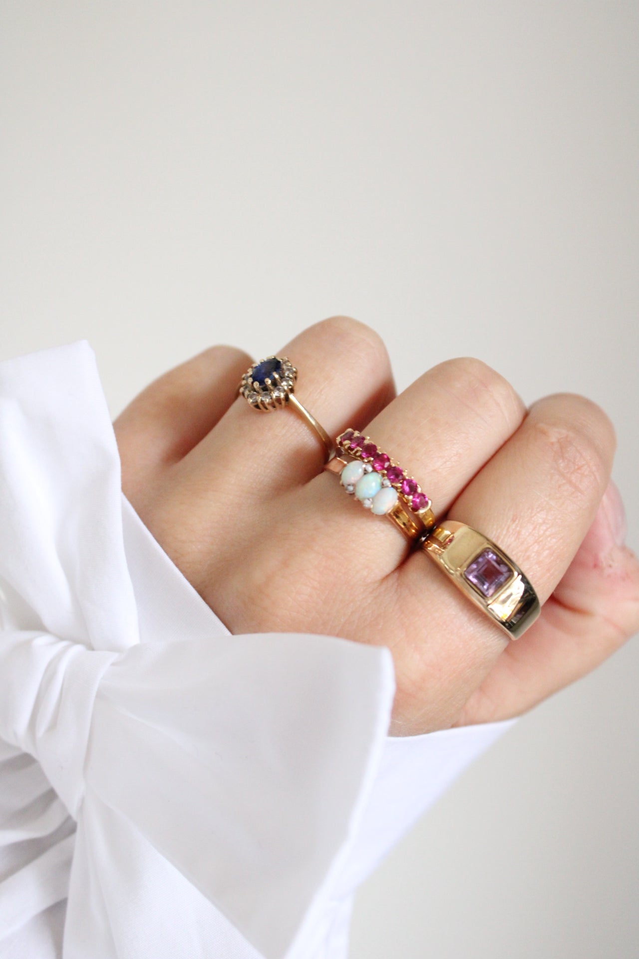 Ruby Row Ring