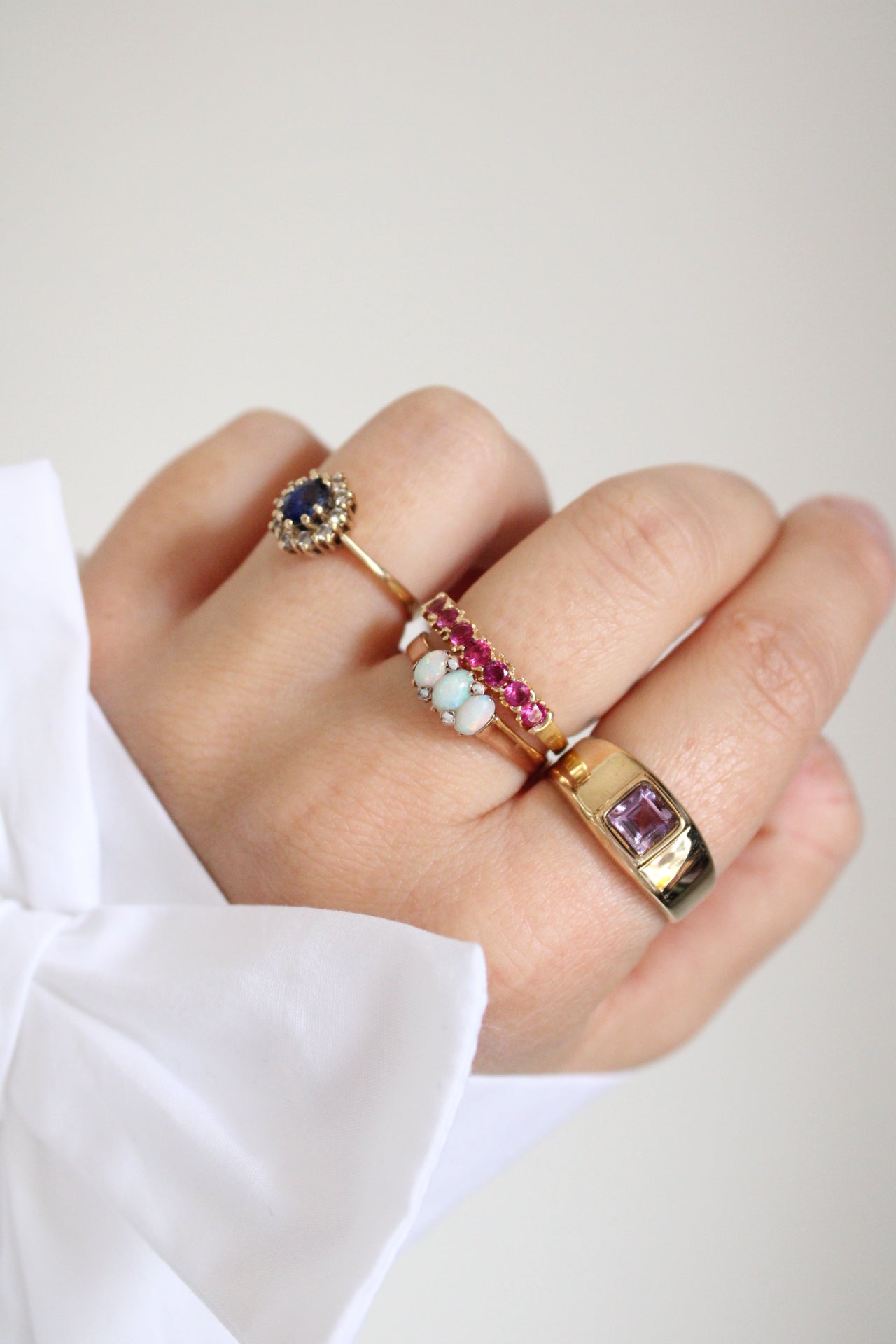 Ruby Row Ring