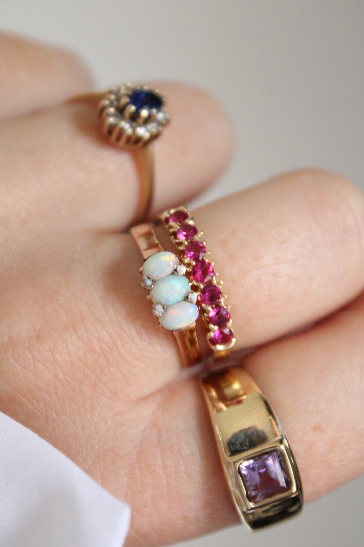 Ruby Row Ring