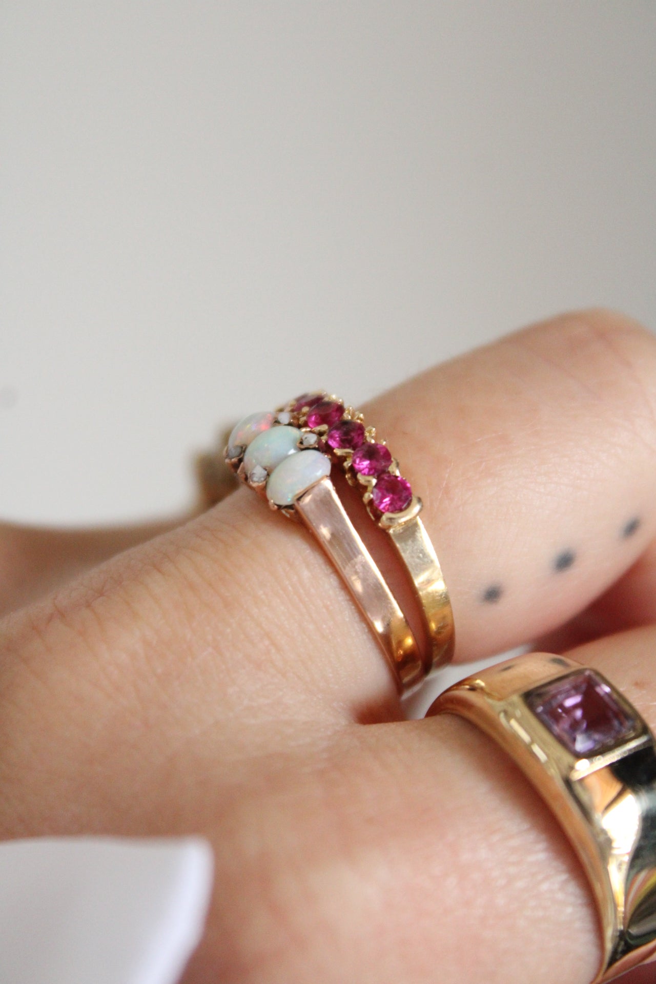 Ruby Row Ring
