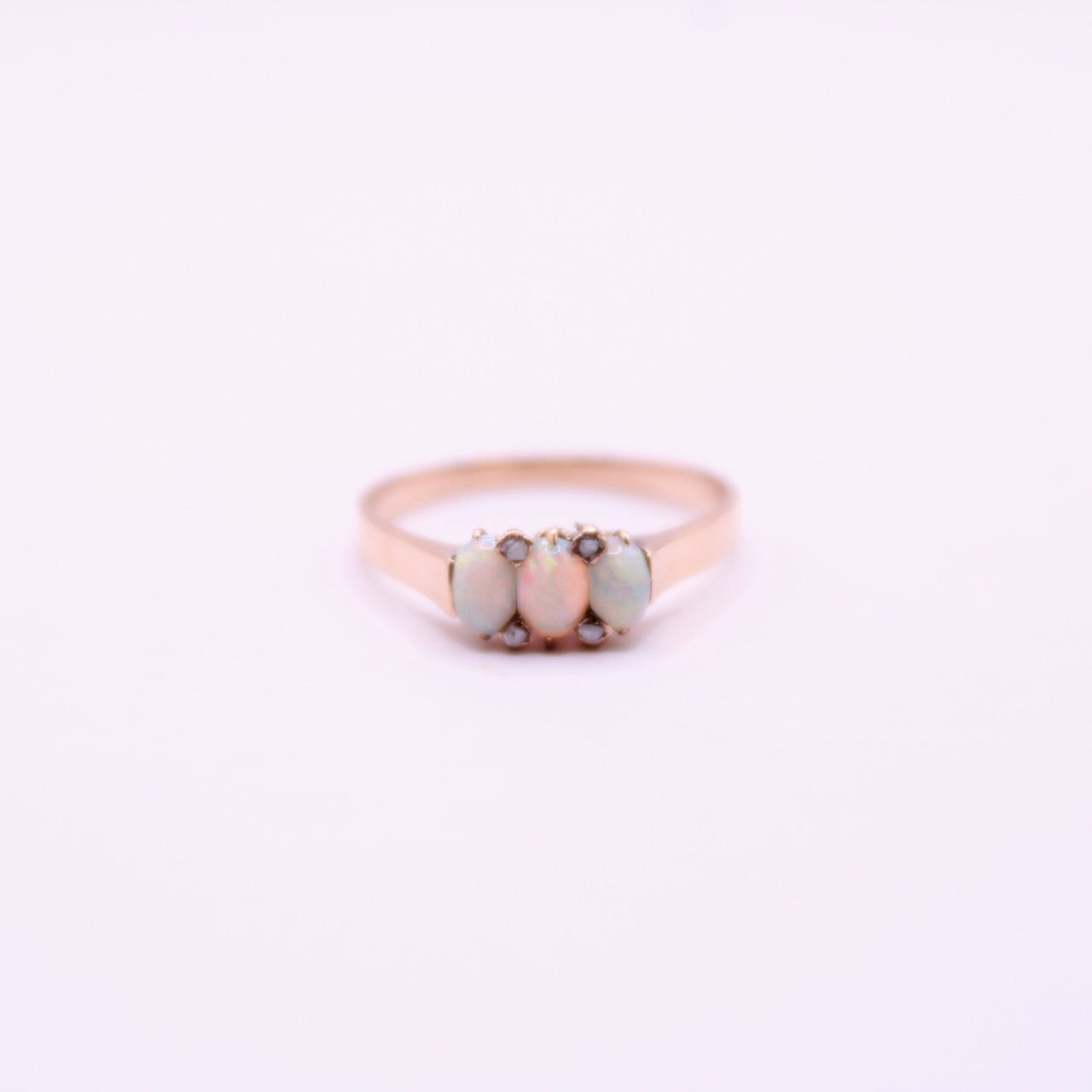Opal & Seedpearl Trilogy Ring