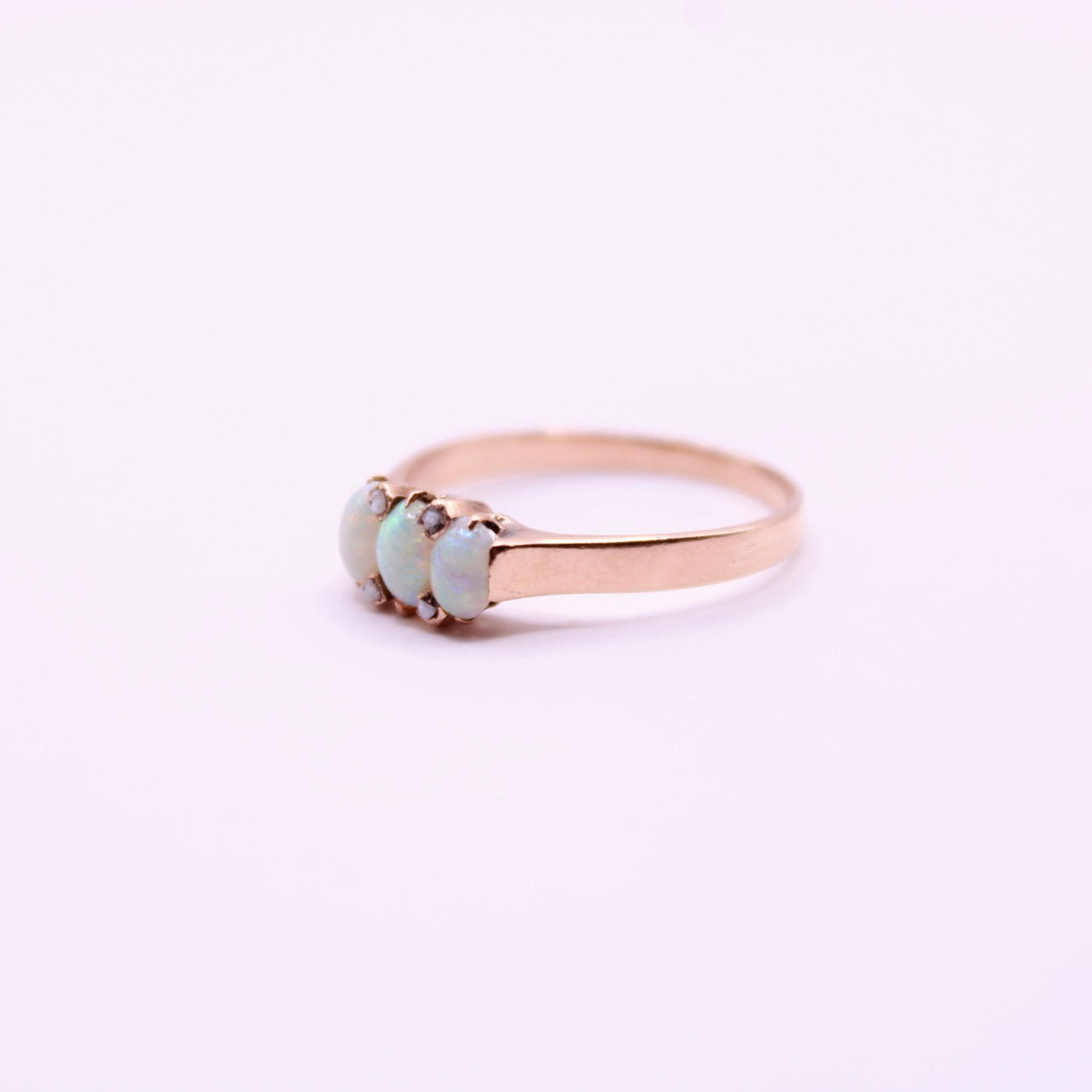 Opal & Seedpearl Trilogy Ring