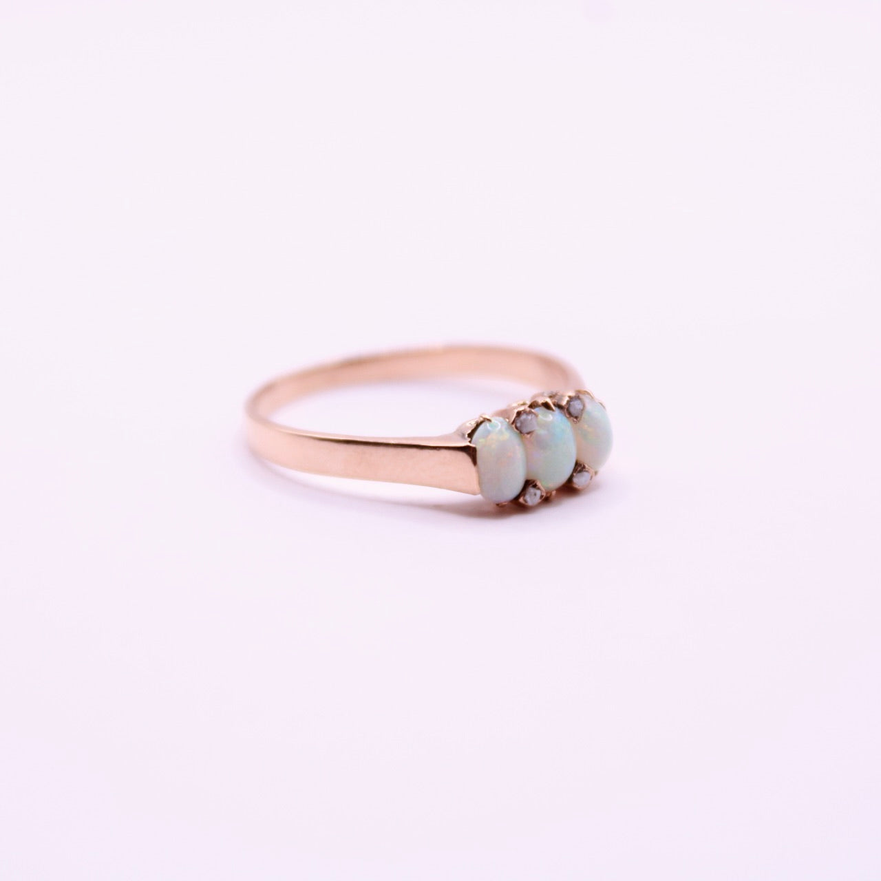 Opal & Seedpearl Trilogy Ring