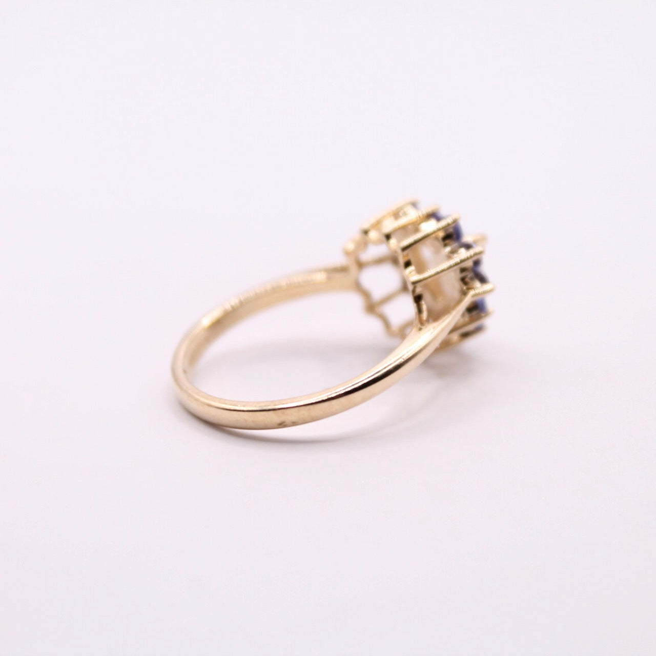 Tanzanite & Opal Heart Ring