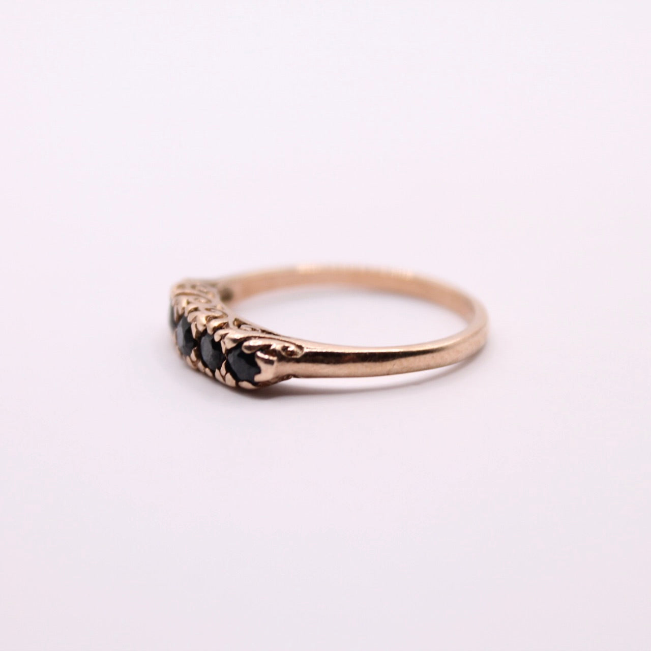Victorian Sapphire Row Ring