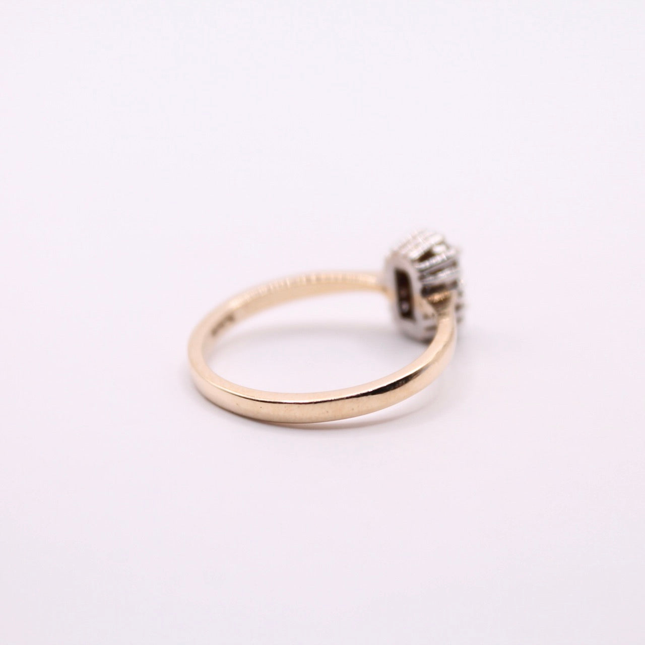 Sapphire & Diamond Princess Ring