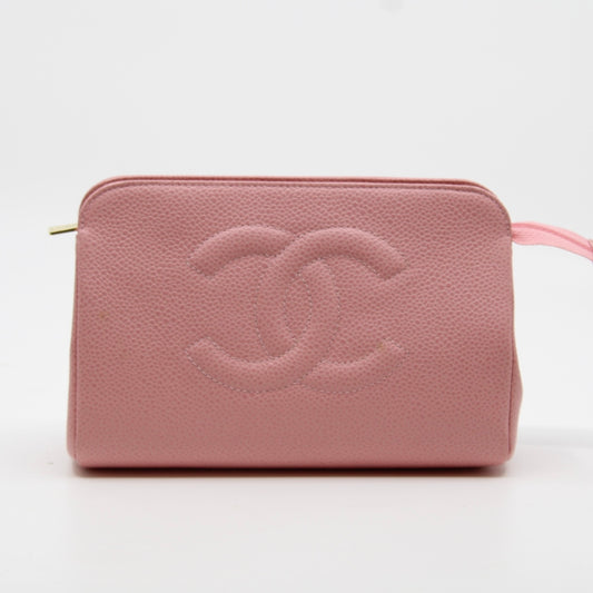 Chanel COCO Mark Caviar Pouch