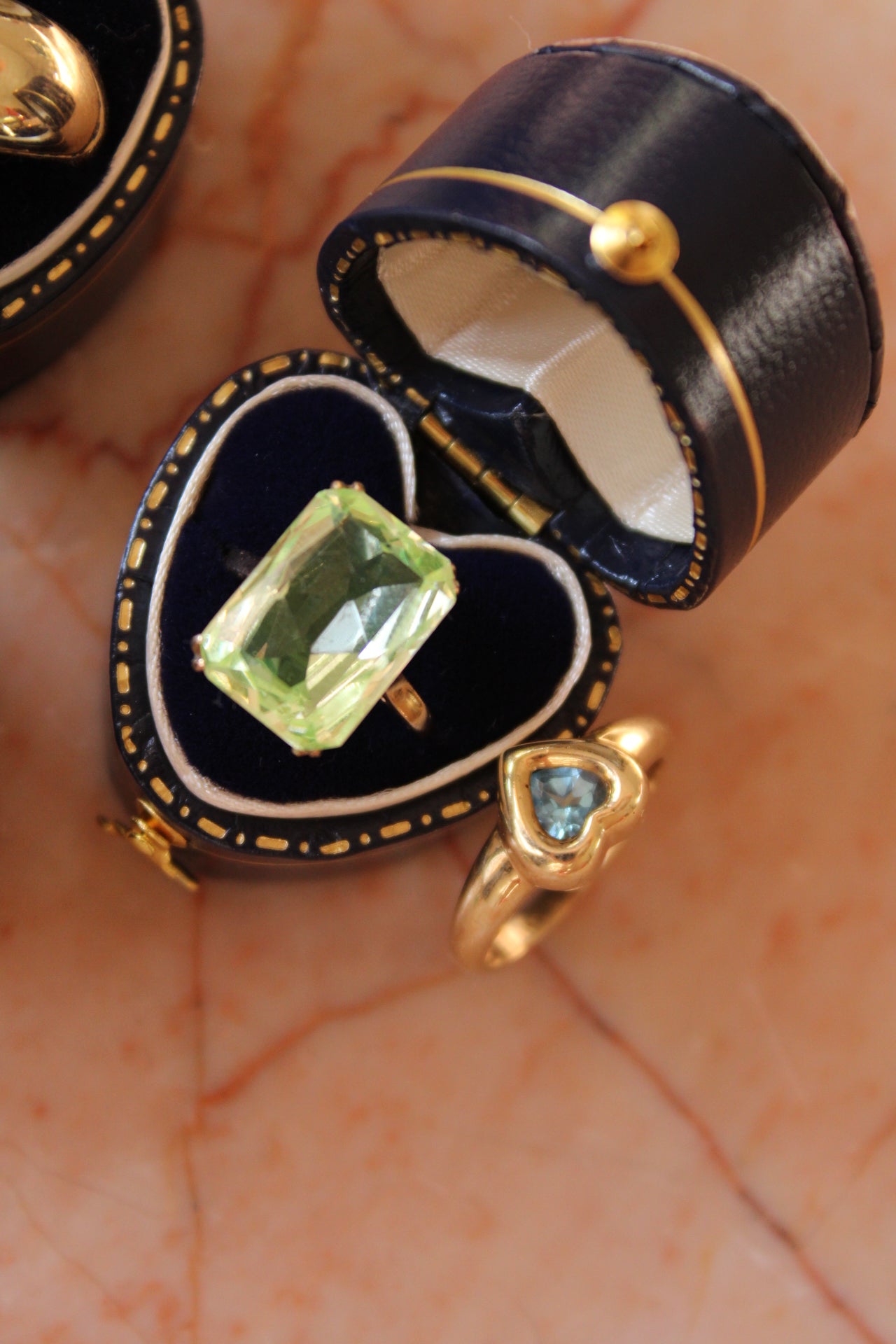 Velvet Heart Ring Box