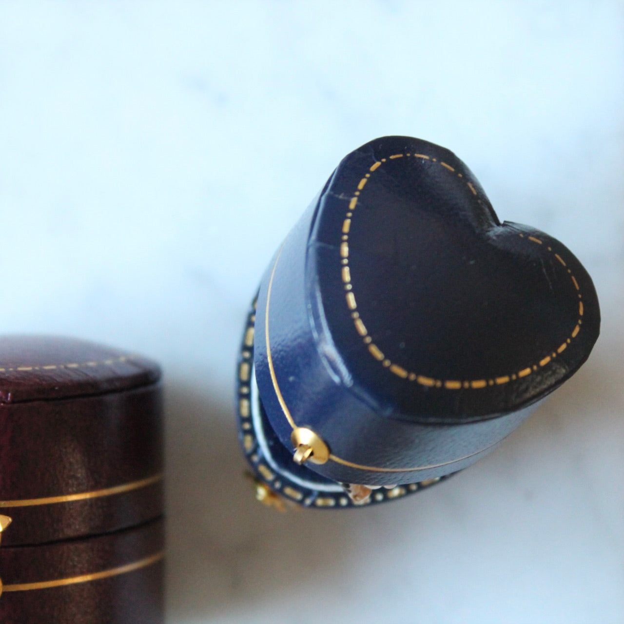 Velvet Heart Ring Box