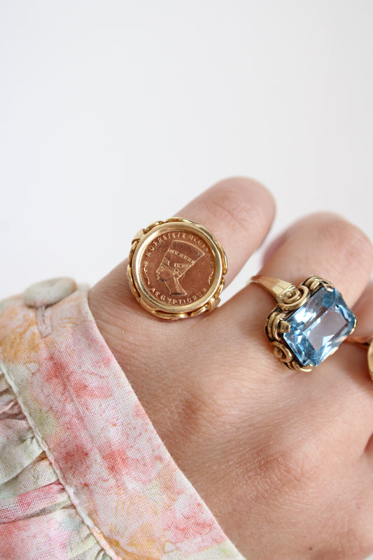 XL Nefertiti Coin Ring