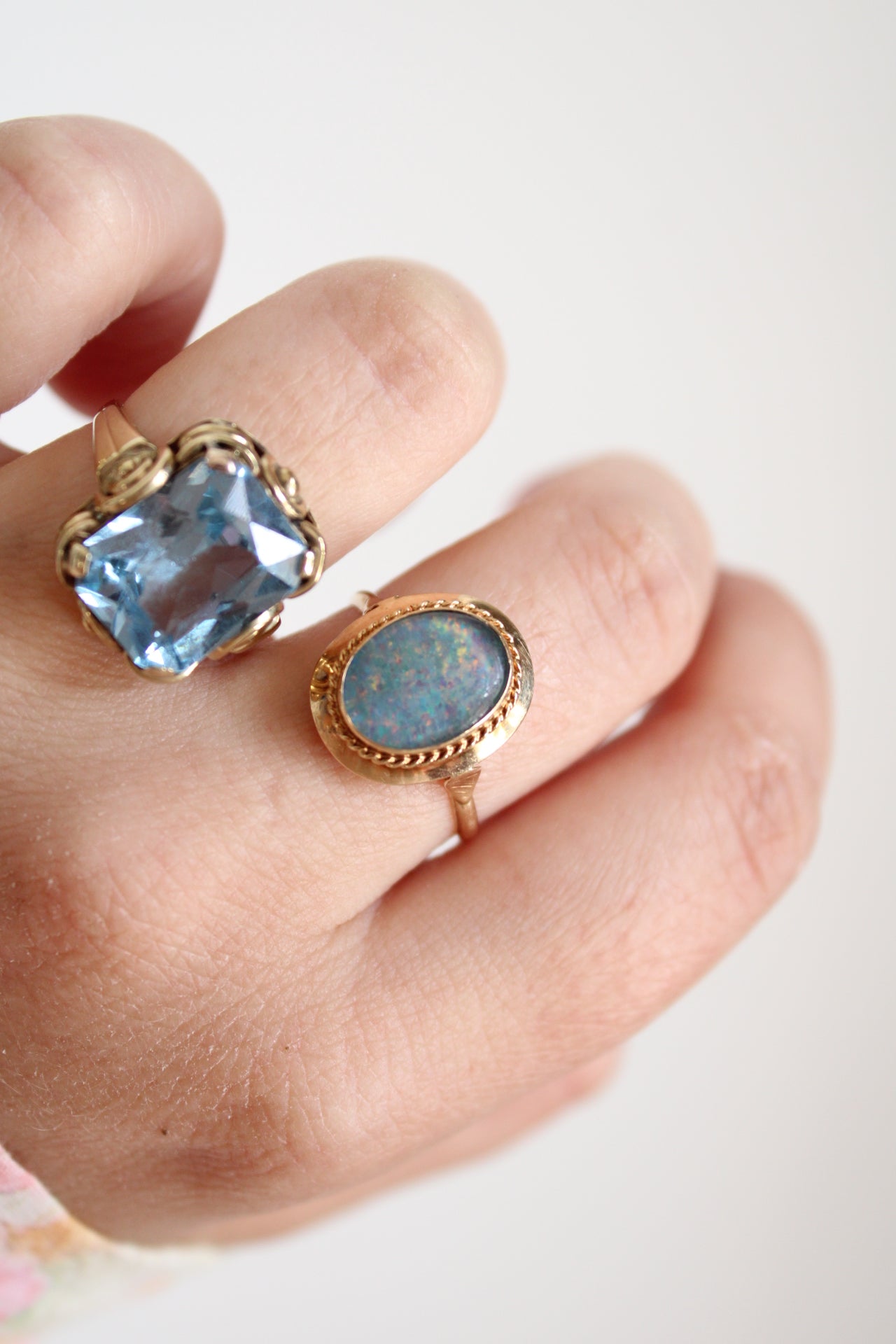 Black Opal Statement Ring