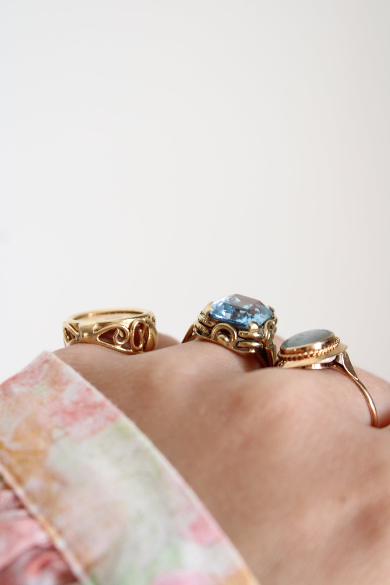 Black Opal Statement Ring