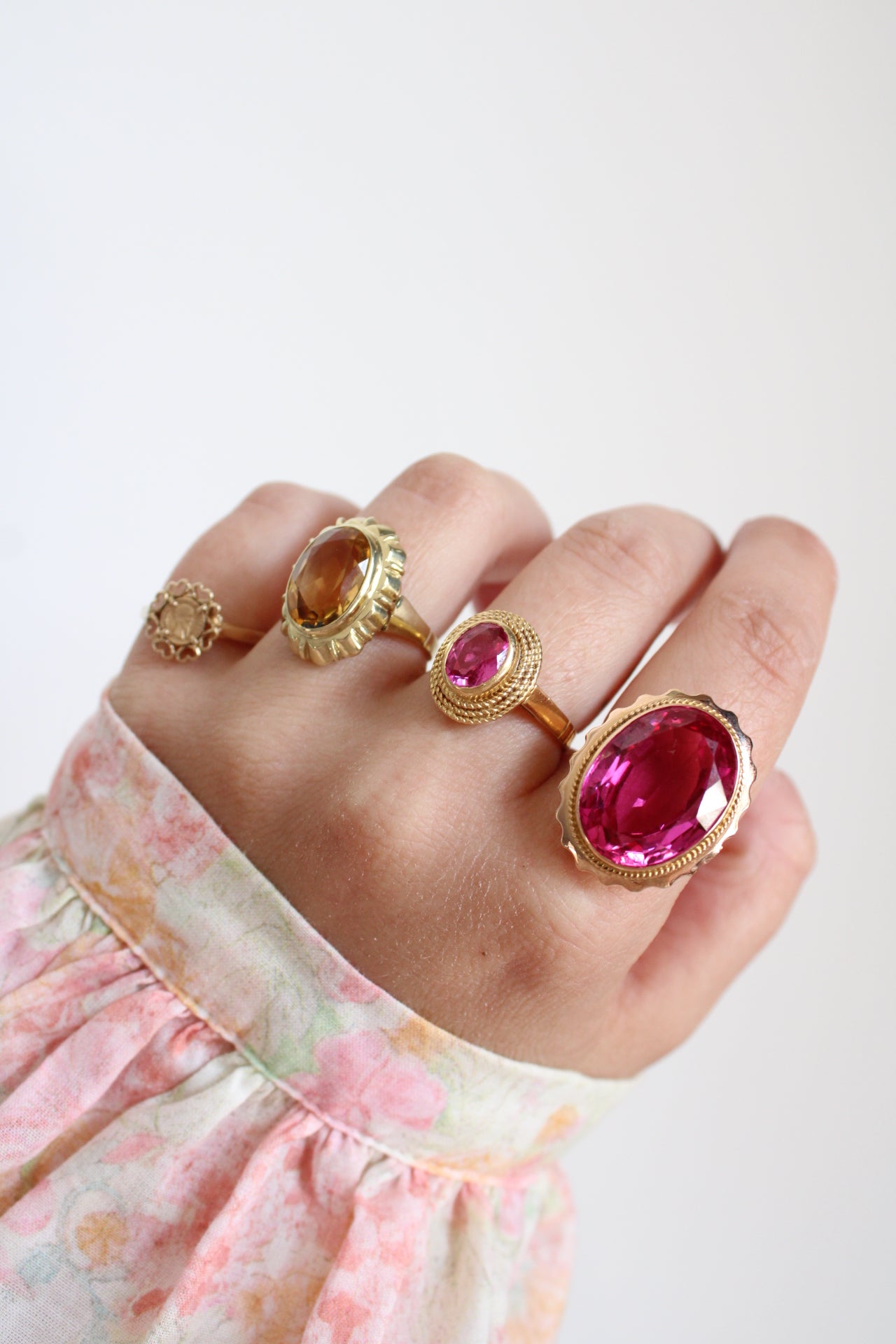 Pink Sapphire Statement Ring