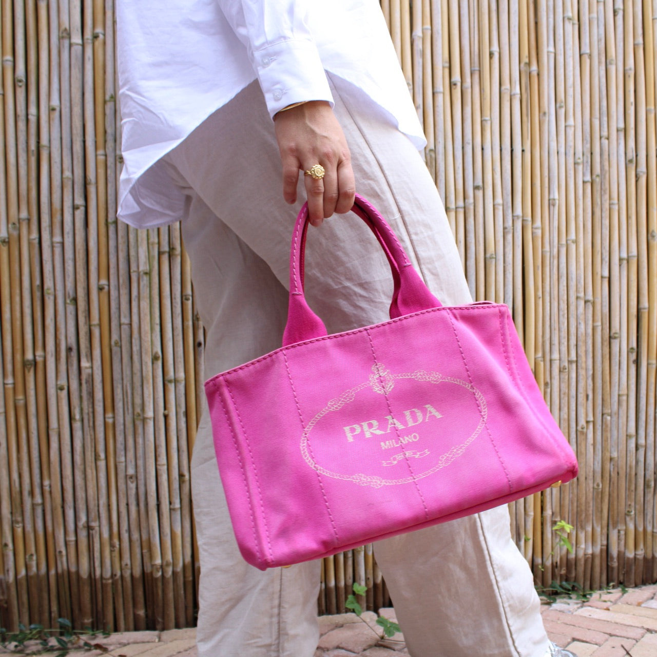 Prada Canapa MM Canvas
