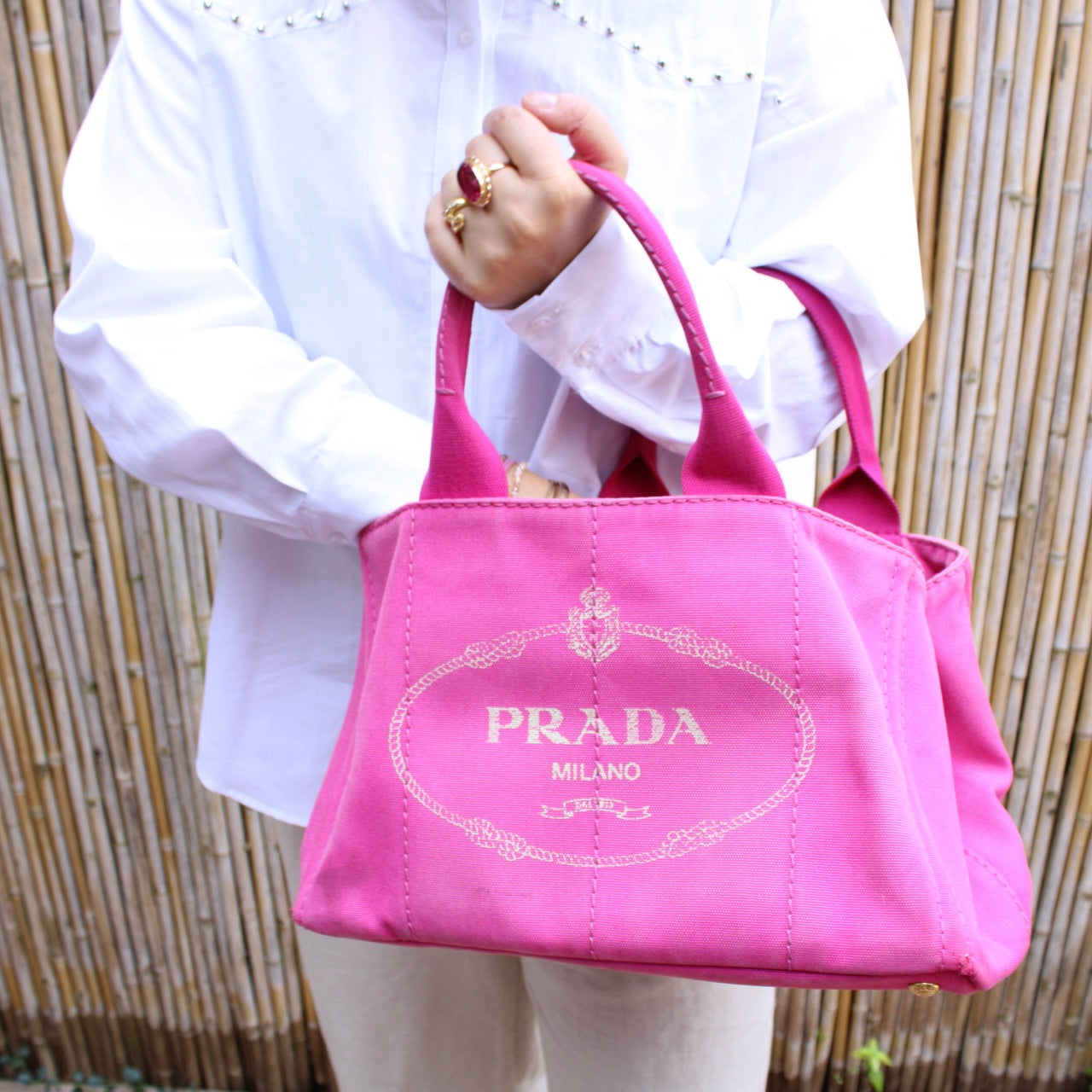 Prada Canapa MM Canvas