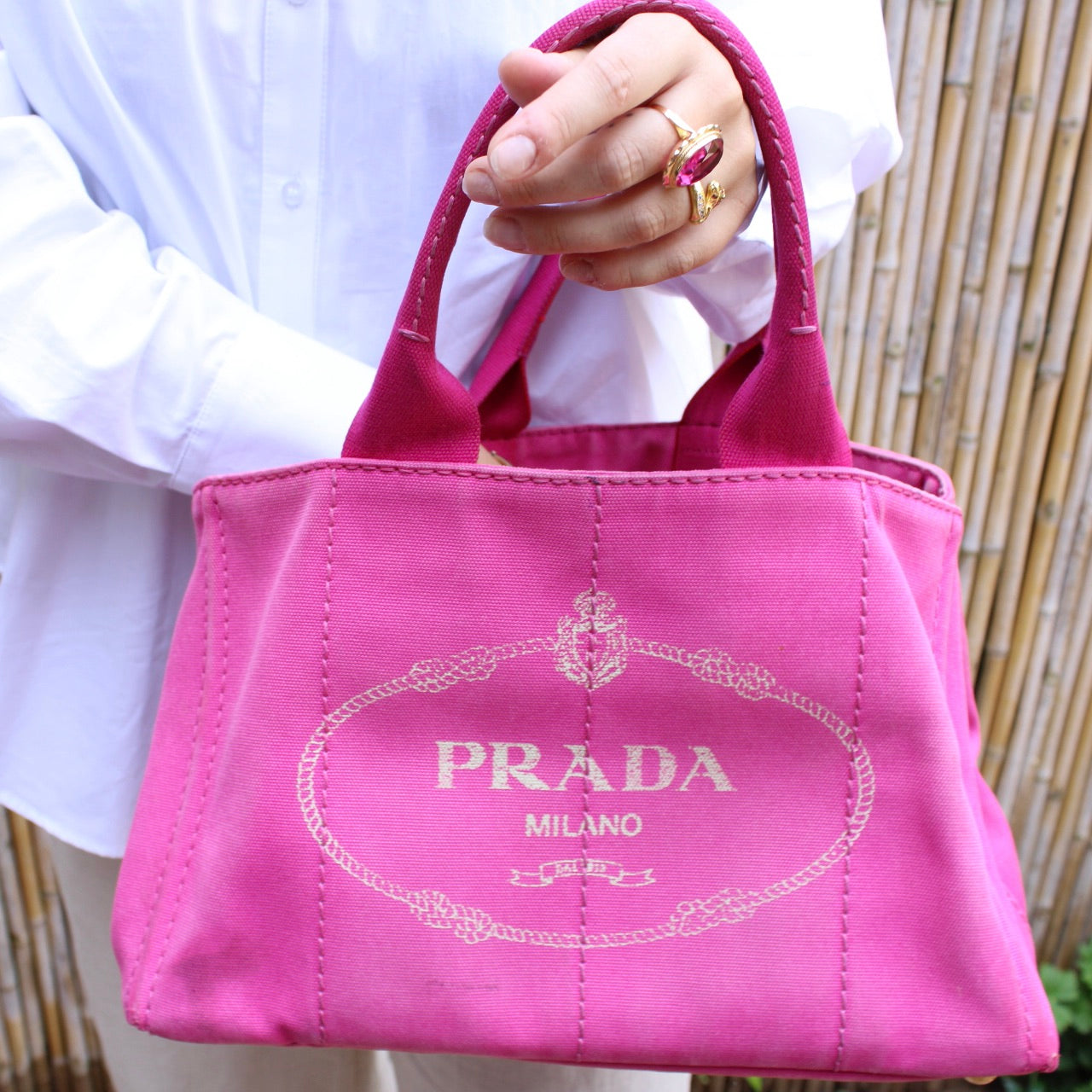 Prada Canapa MM Canvas