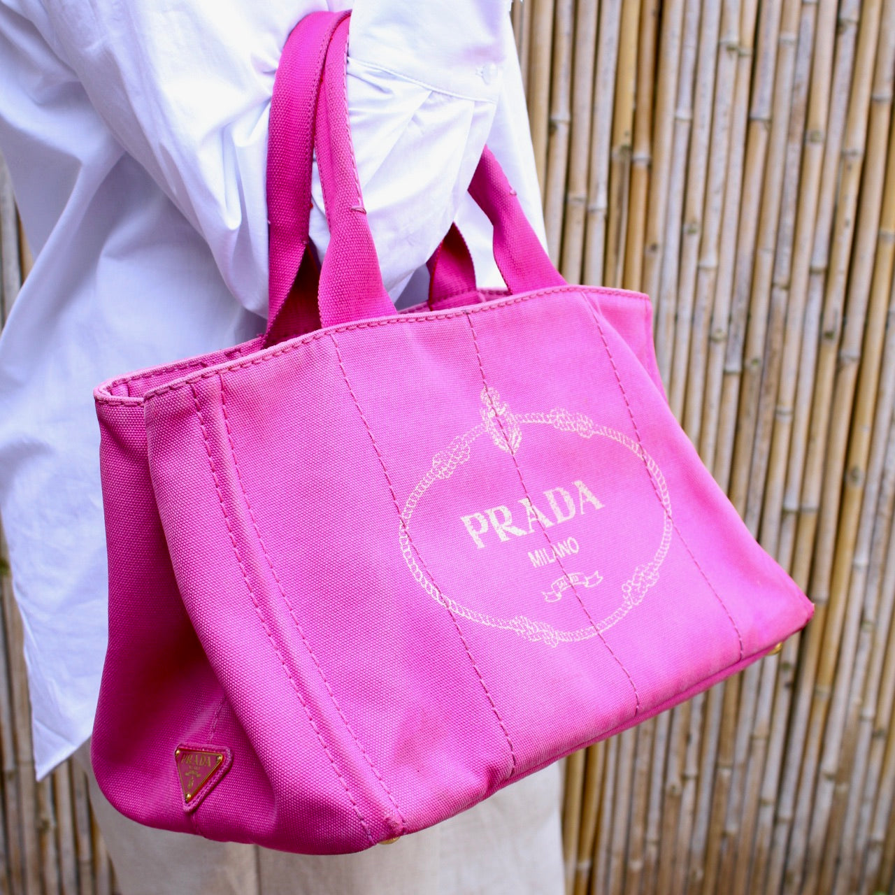 Prada Canapa MM Canvas
