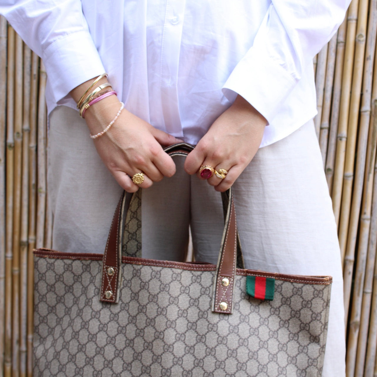 Gucci Sherry Line Tote Bag