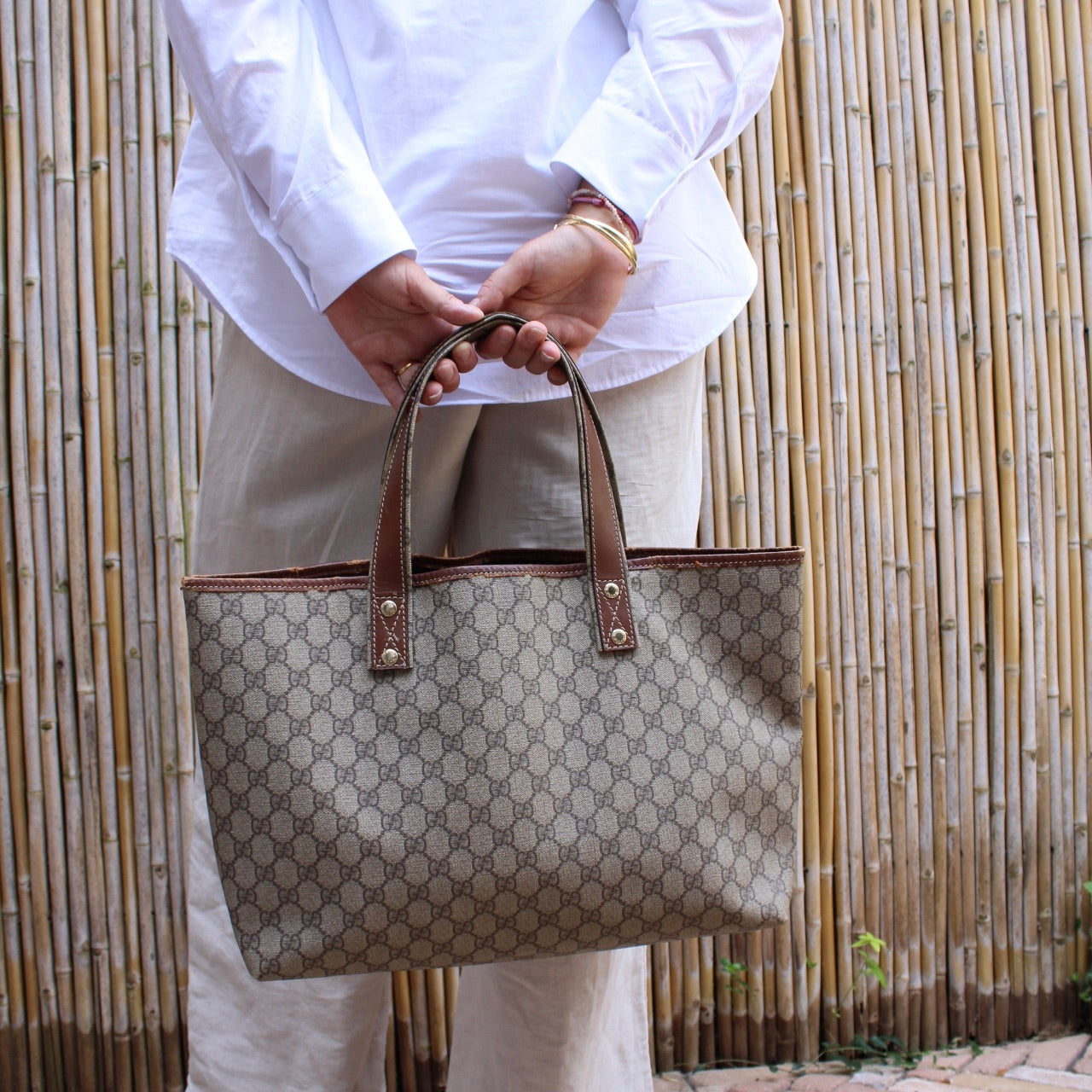 Gucci Sherry Line Tote Bag