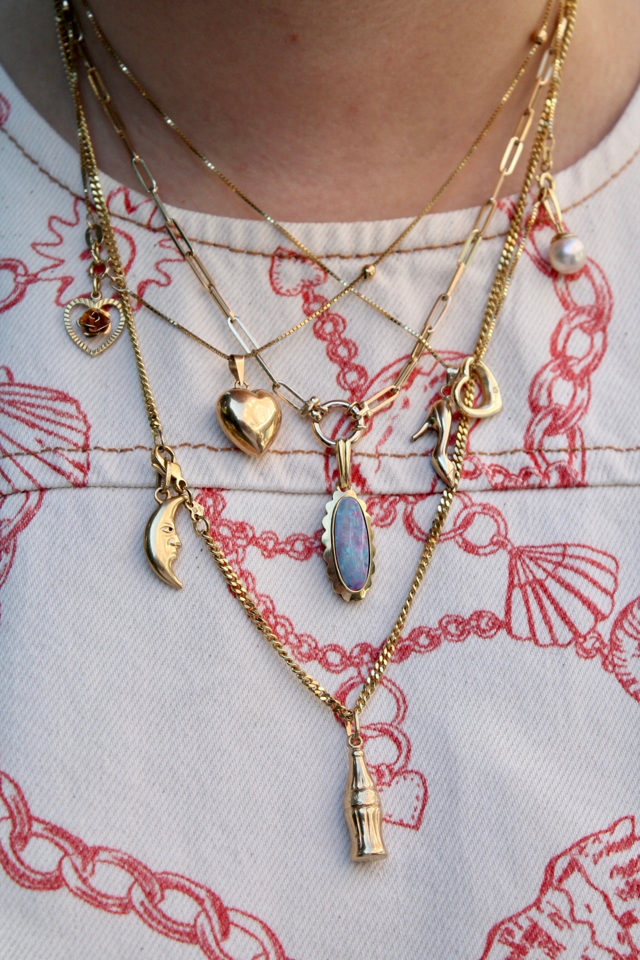 Venetian Bobble Station Necklace