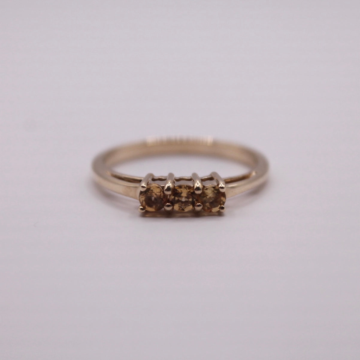 Citrine Trilogy Ring