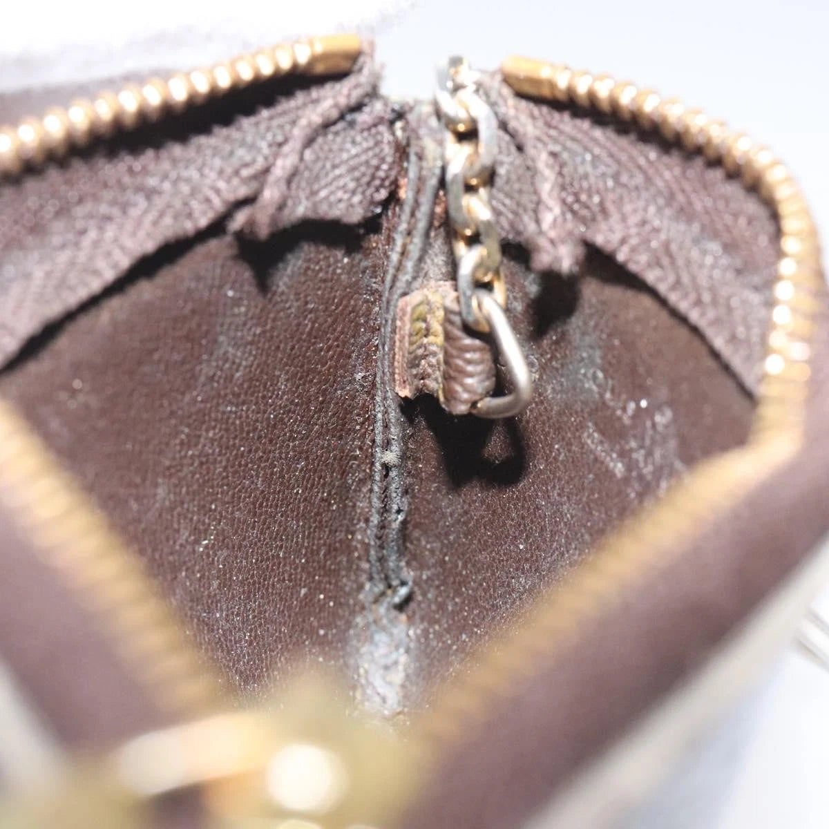 Louis Vuitton Monogram Pochette Cles Coin Purse