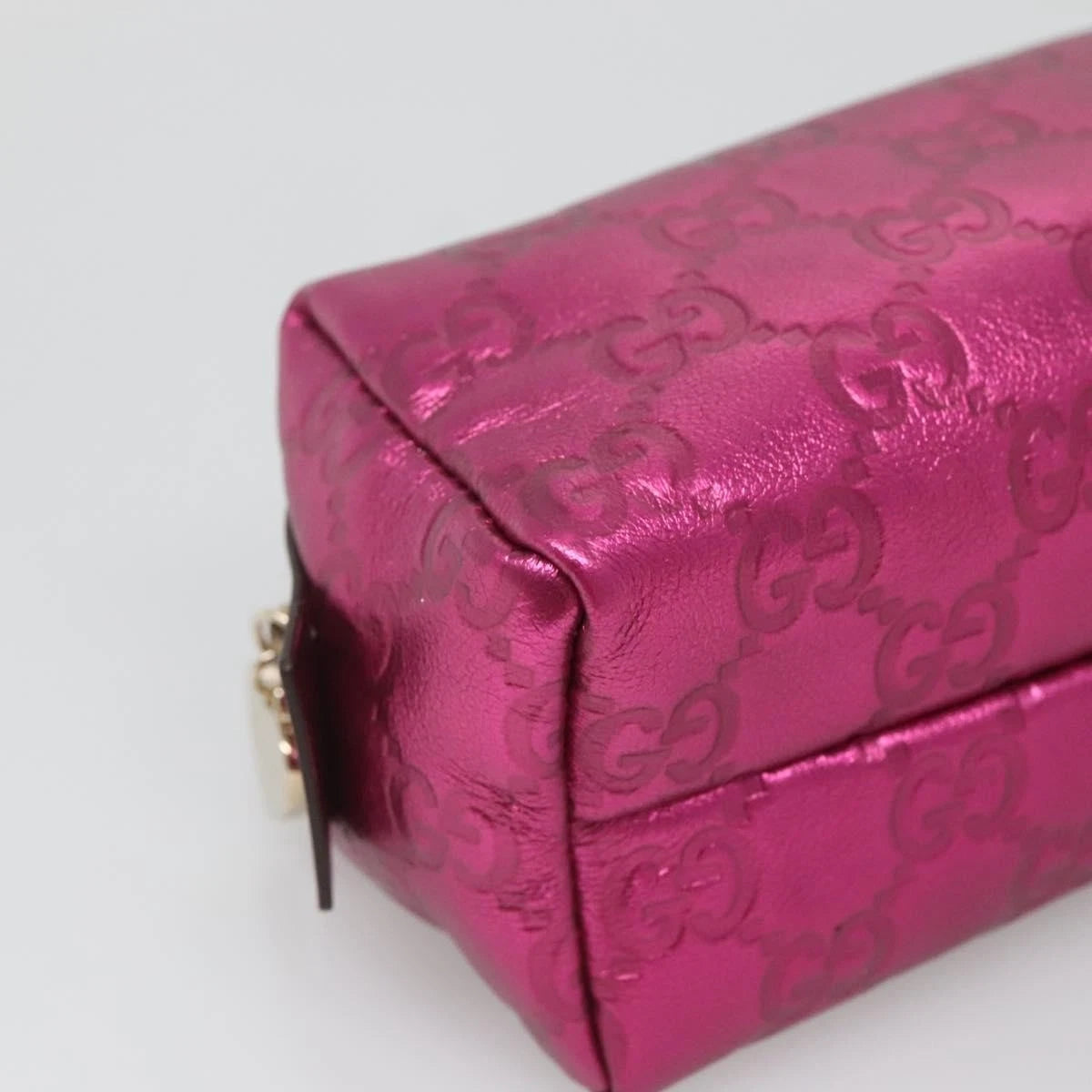 Gucci Guccissima Metallic Pouch